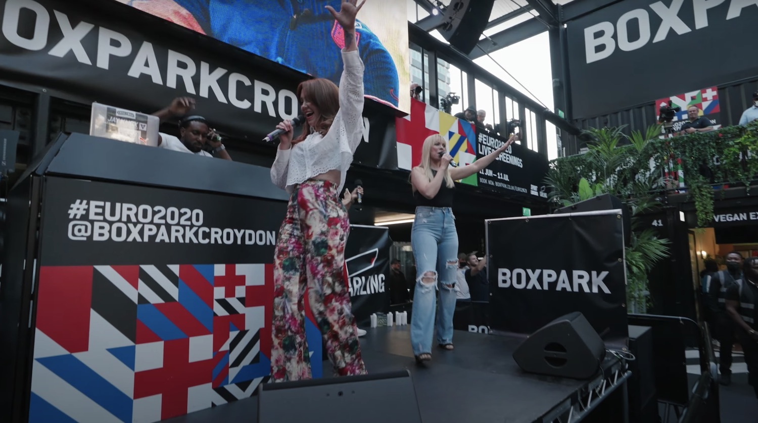 Atomic kitten footballs coming home again boxpark croydon youtube
