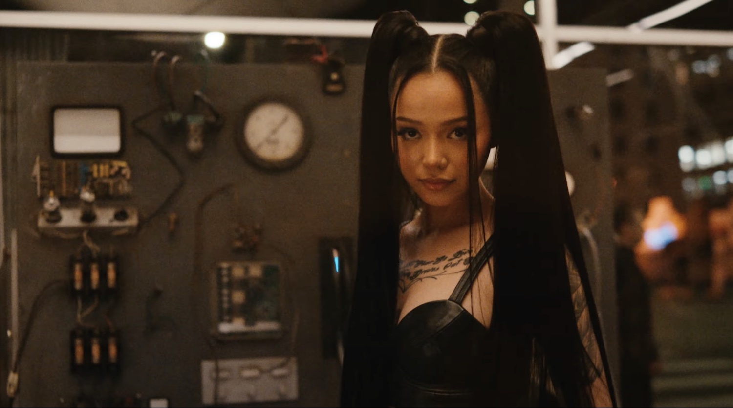 Bella Poarch in the "Build a Bitch" video