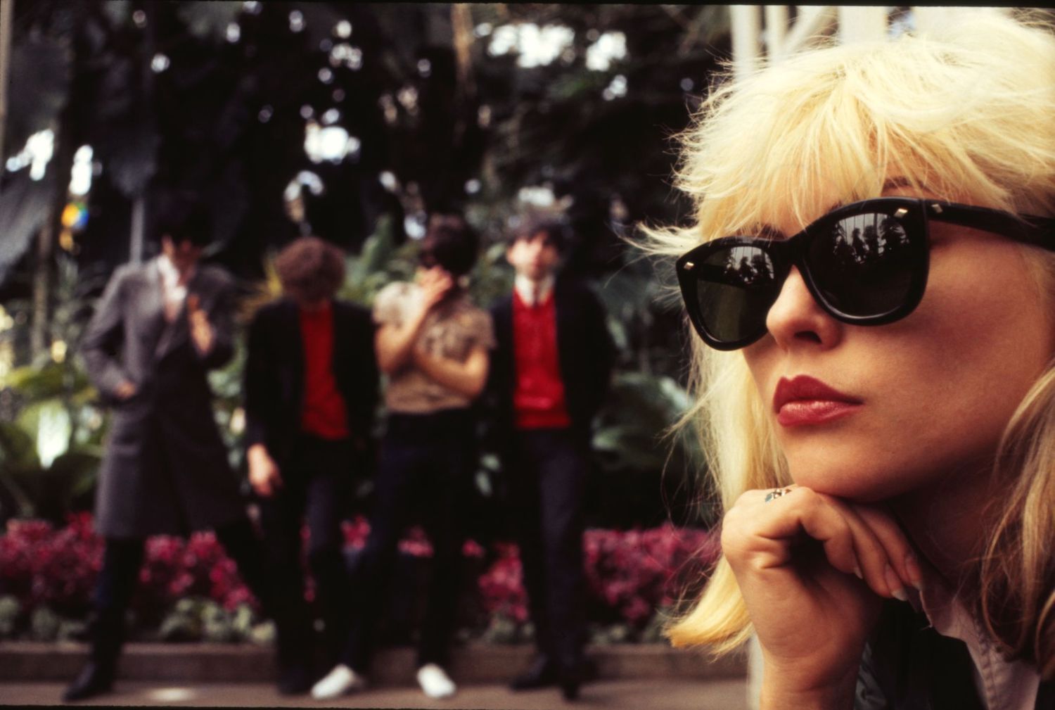 Blondie i love you honey give me a beer press shot Norman Seeff