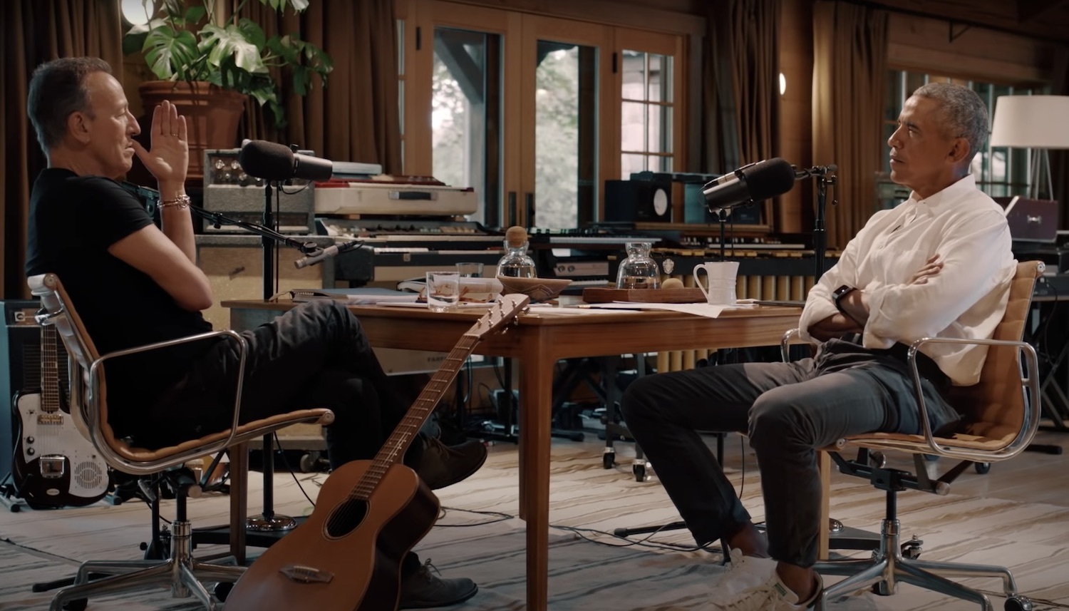 Bruce springsteen barack obama spotify podcast trailer