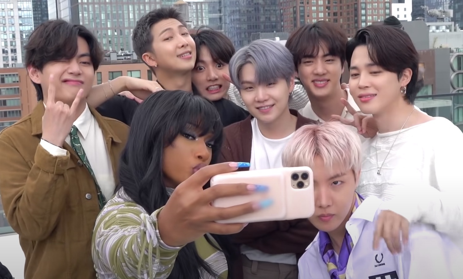 Bts megan thee stallion first time meeting youtube