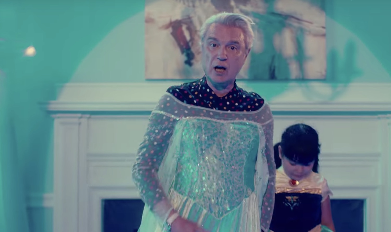 David byrne frozen elsa costume John Mulaney The Sack Lunch Bunch trailer