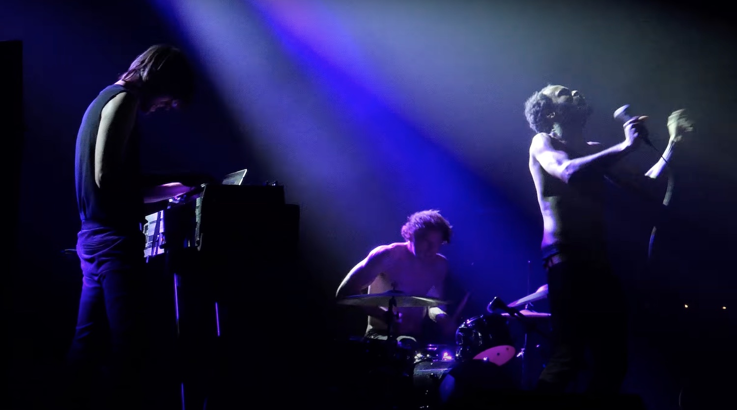 Death Grips performing live at Ancienne Belgique, Brussels in 2018