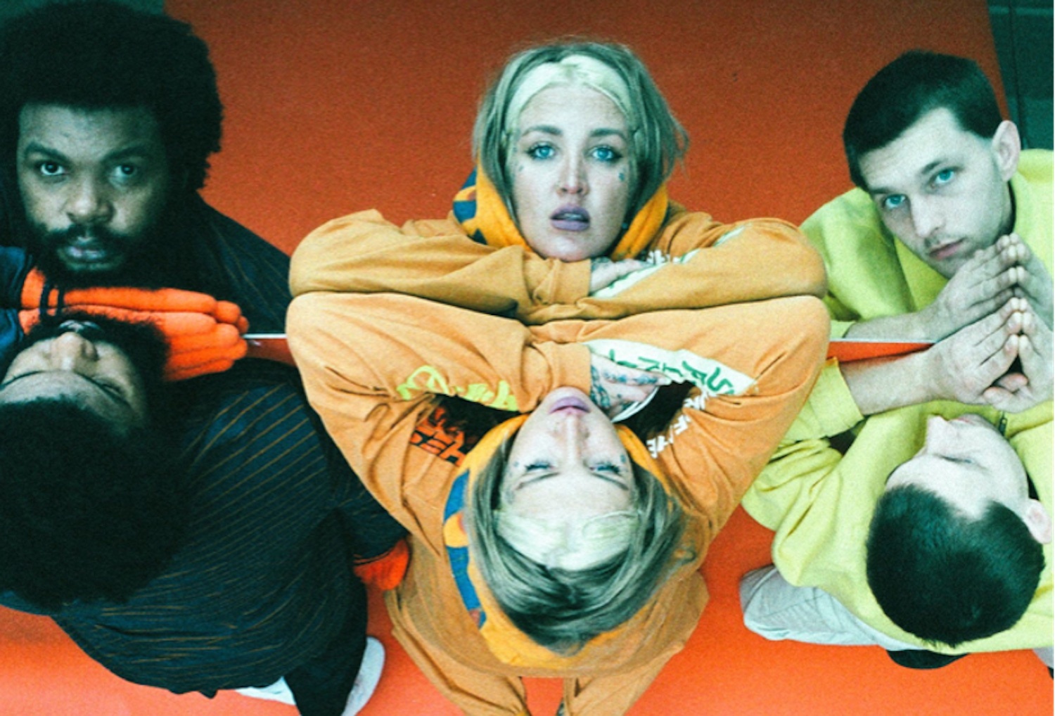 Dehd in a mirror for "Eggshells" single