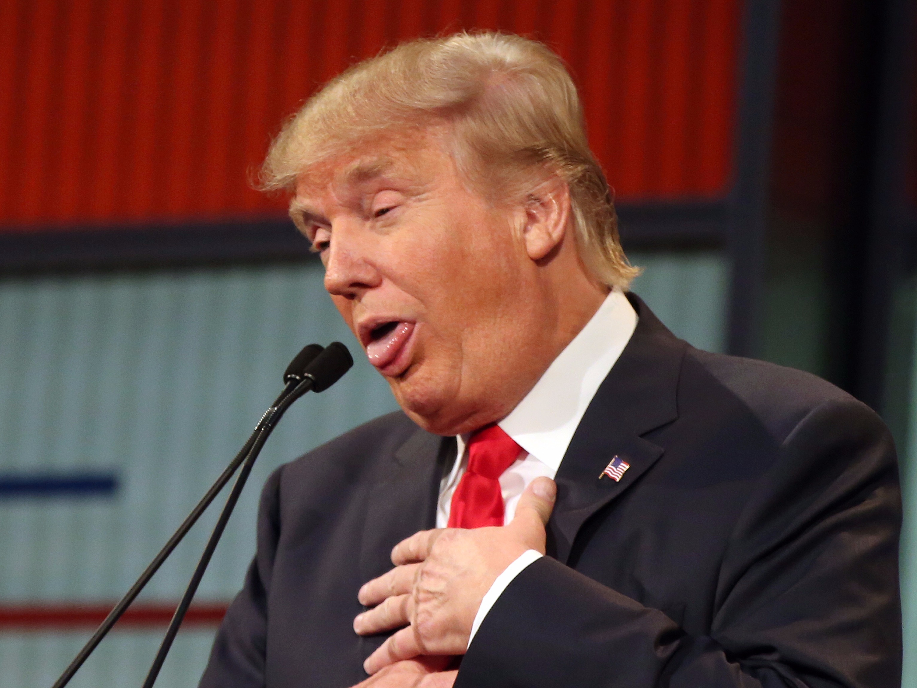 Donald trump gagging