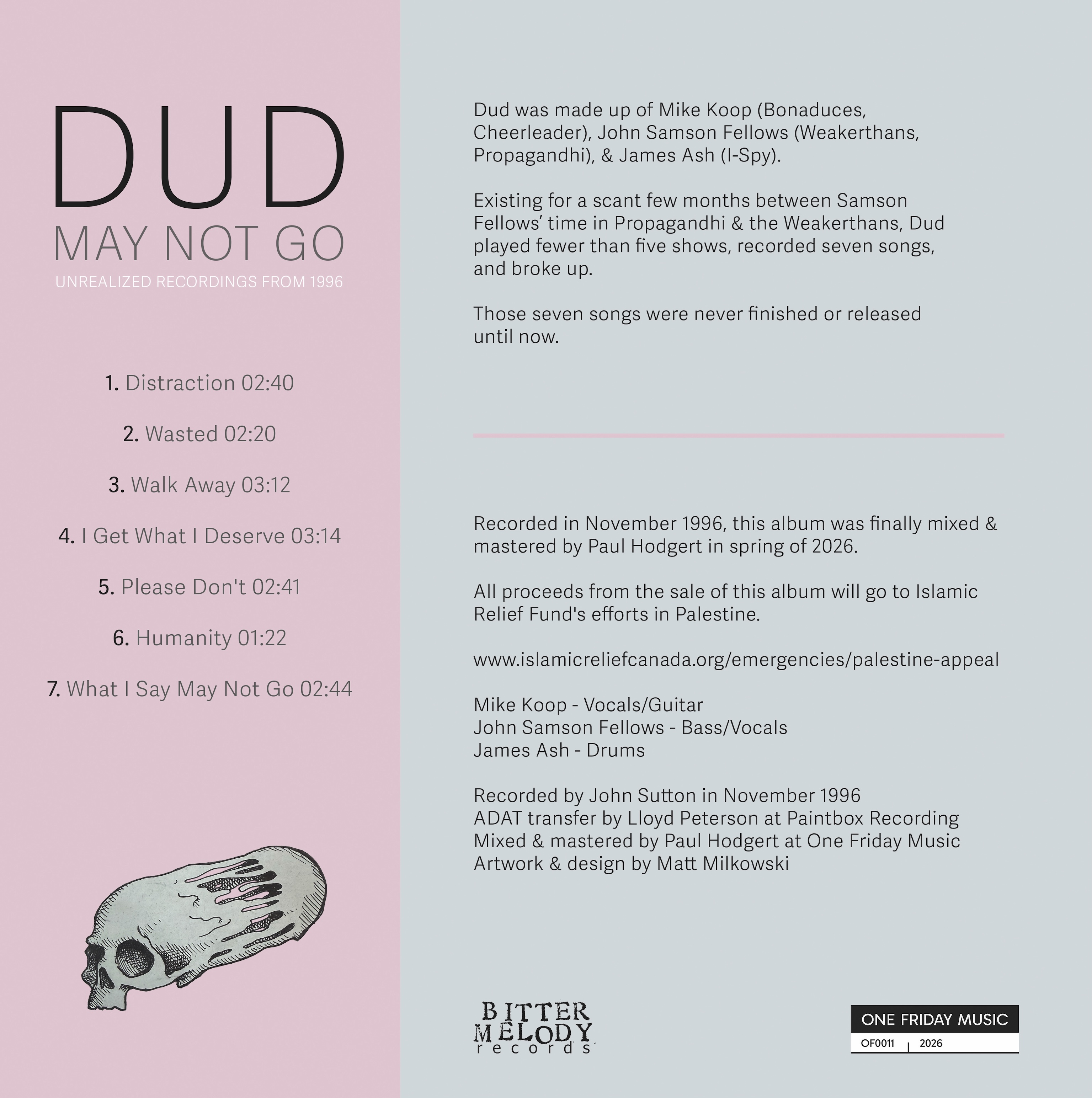 Dud back cover