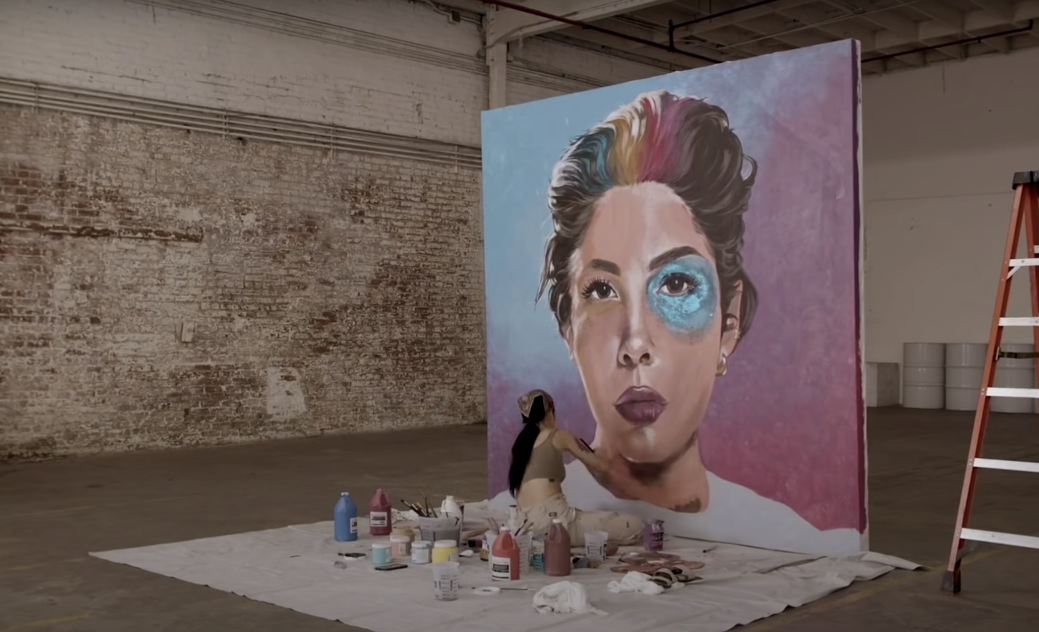 Halsey graveyard timelapse video of manic artwork