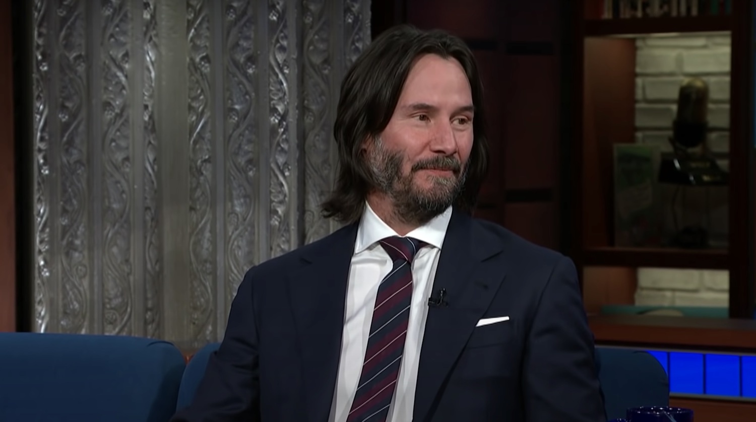 Keanu reeves Colbert Questionert youtube