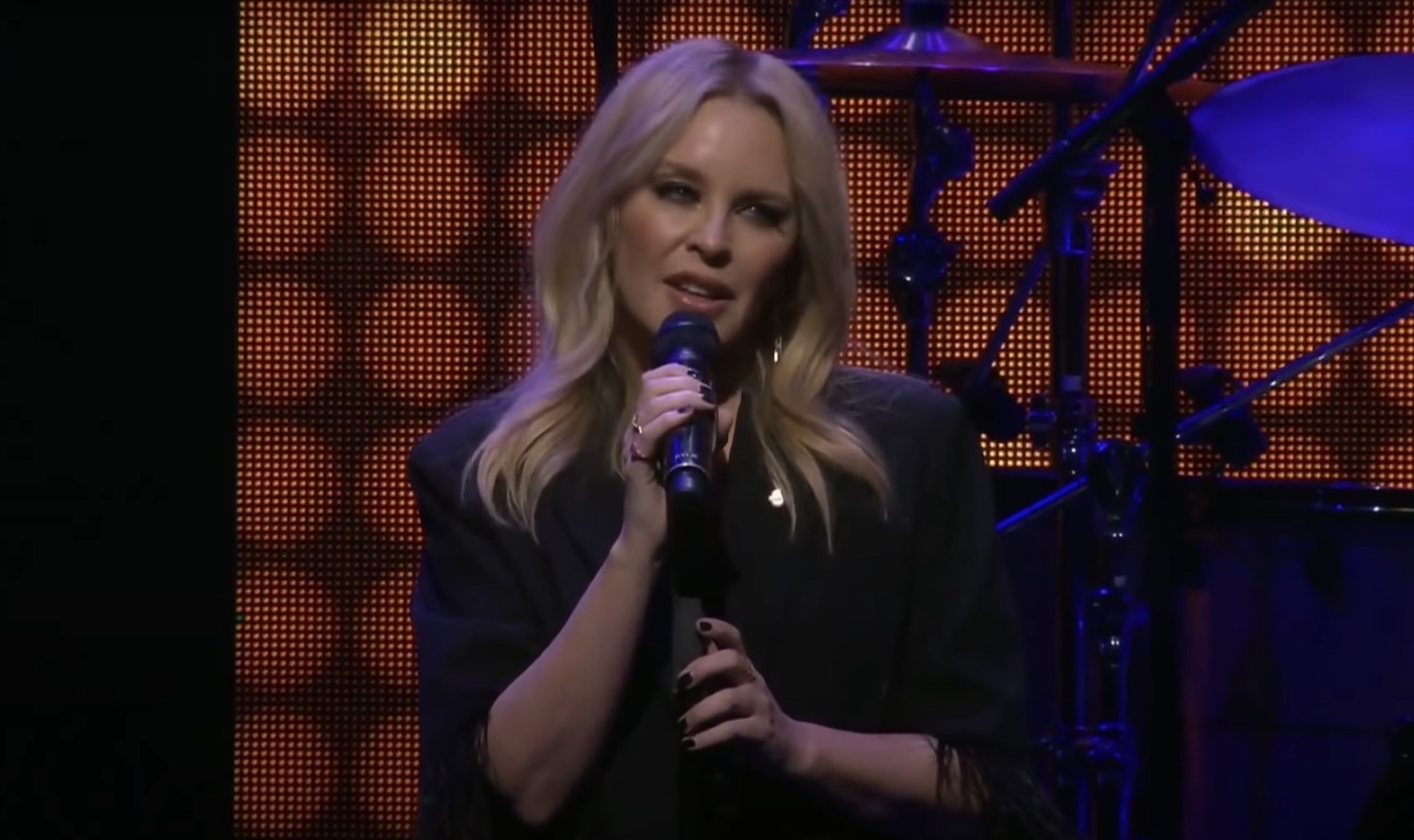 Kylie minogue Michael Gudinski state funeral 2021 youtube