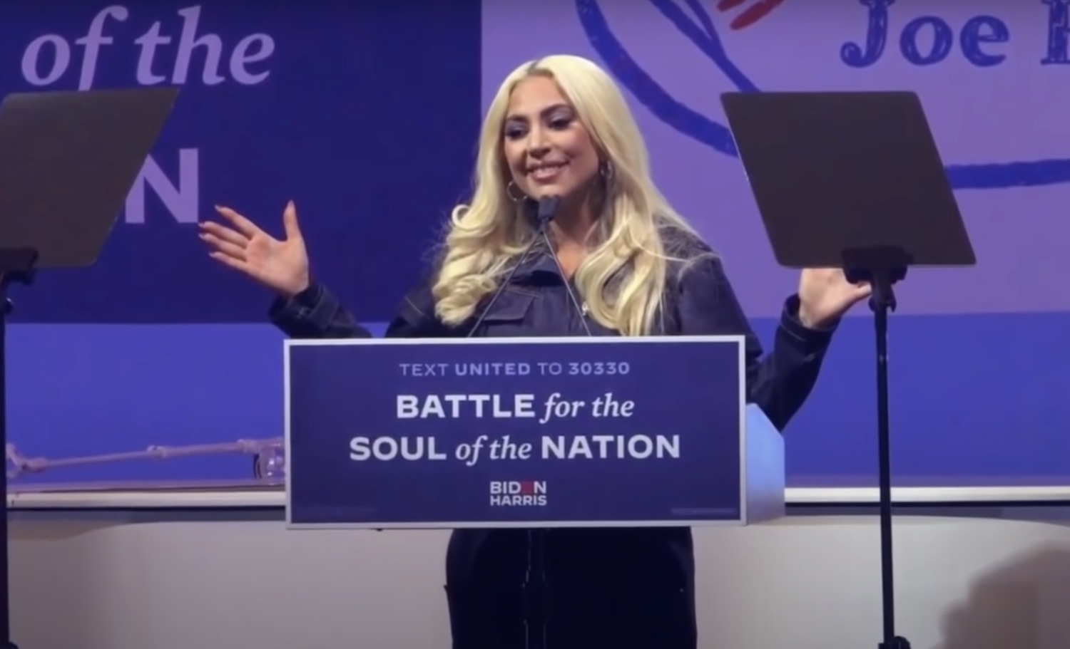 Lady gaga biden final rally 2020