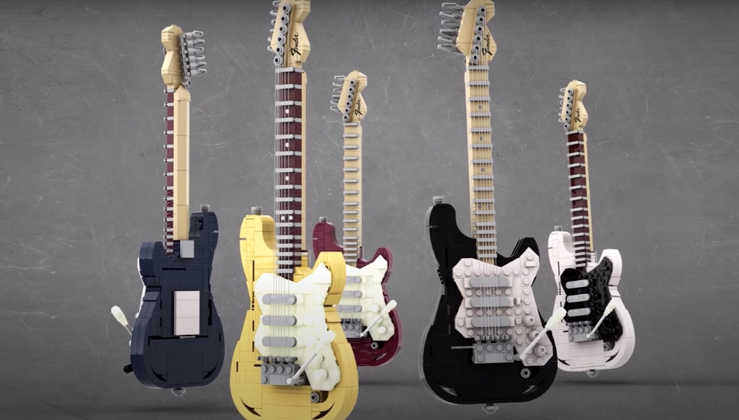 Lego fender strat set