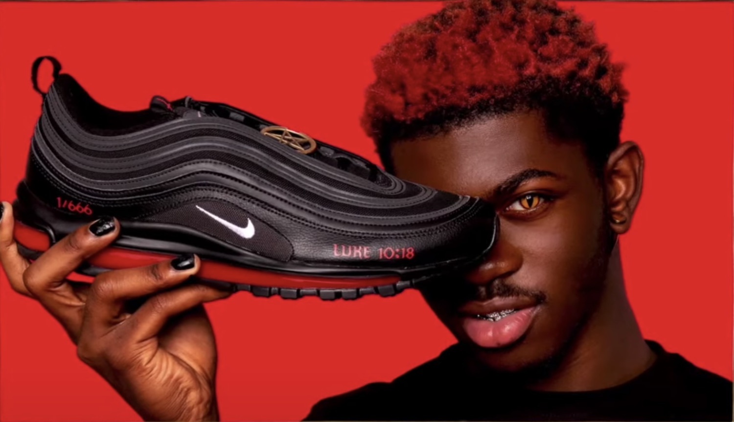 Lil nas x MSCHF nike satan shoes youtube