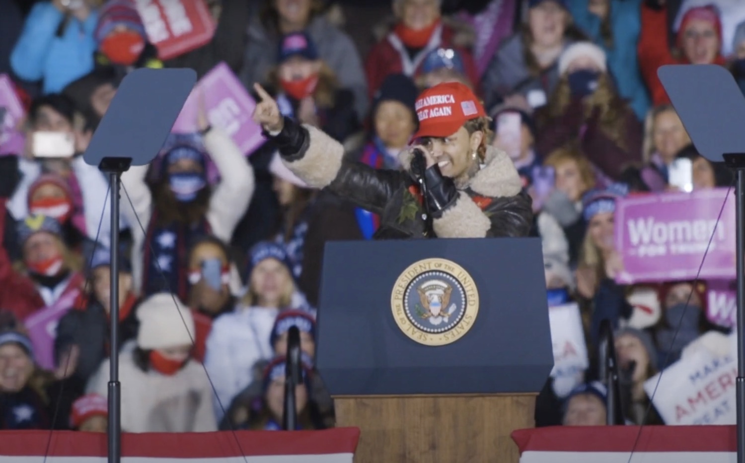 Lil pump trump rally 2020