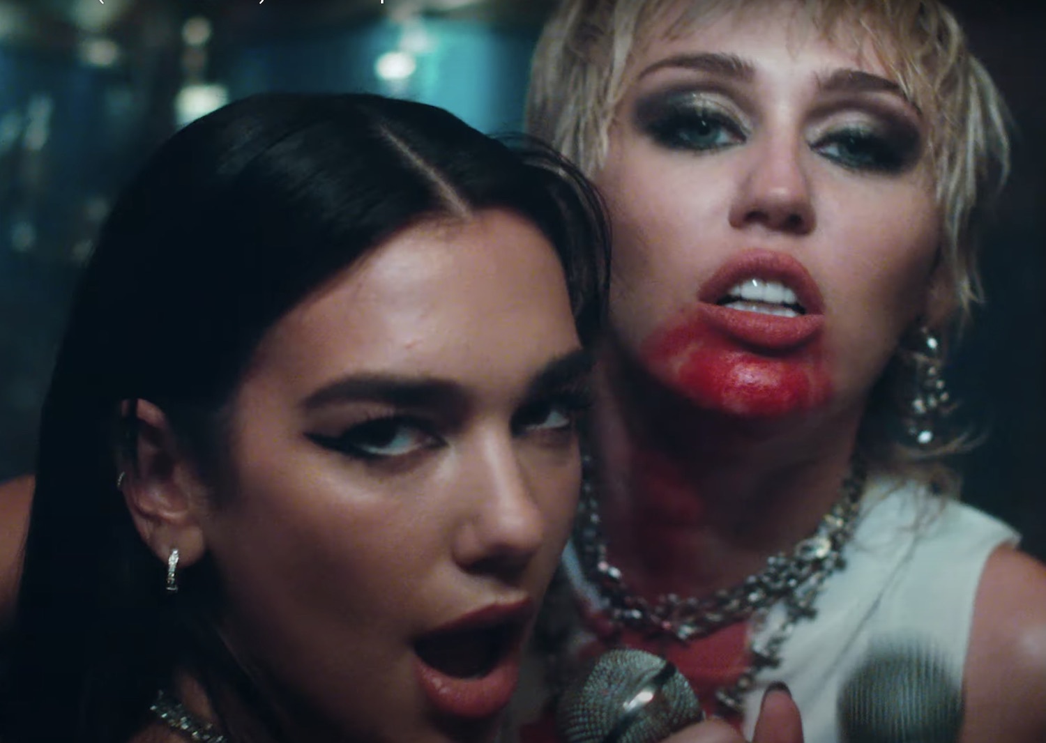 Miley cyrus dua lipa prisoner video