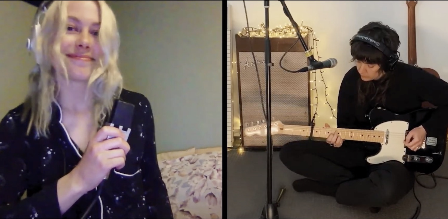 Phoebe bridgers courtney barnett Everything Is Free cover