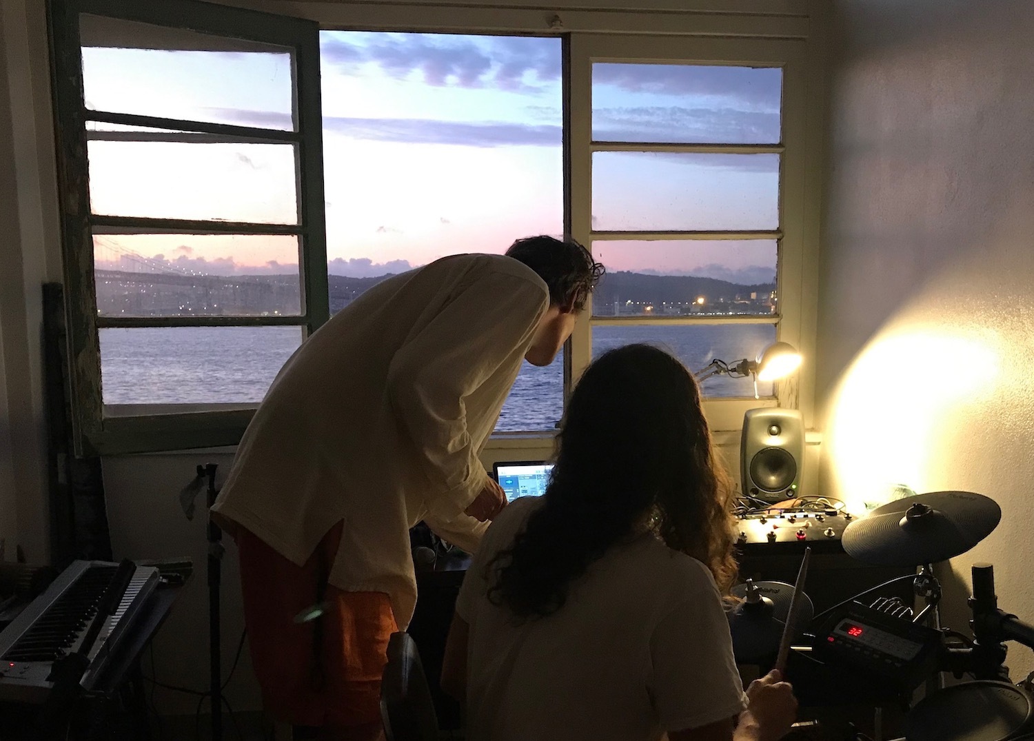 Sir Was and Casper Clausen in studio by Karin Hedberg