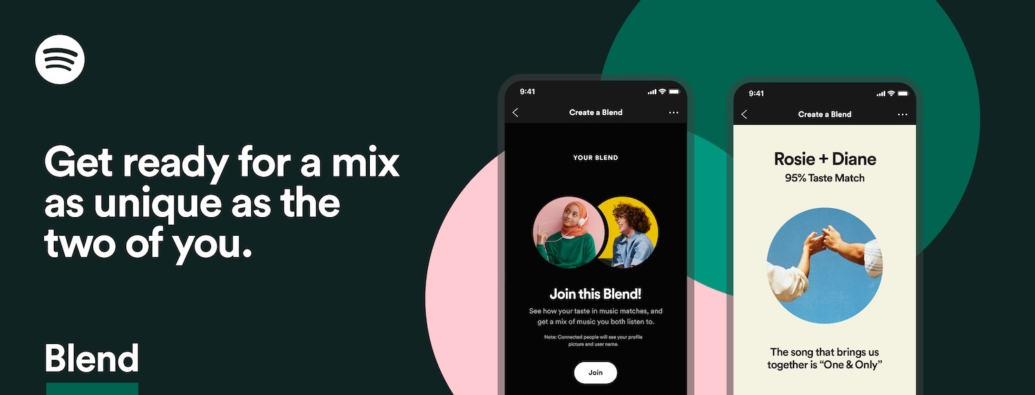 Spotify Blend feature Header