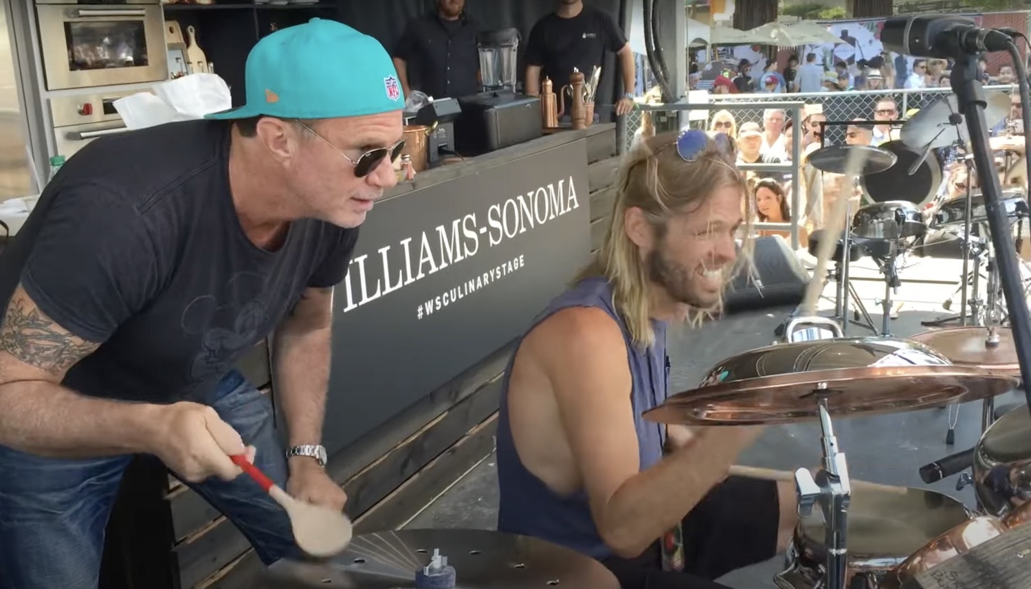 Taylor hawkins chad smith Bottle Rock Napa 2018 youtube