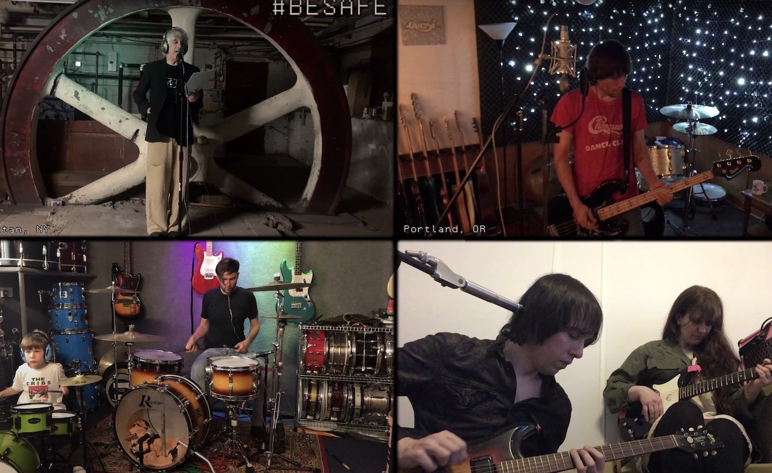 The cribs lee ranaldo be safe lockdown video