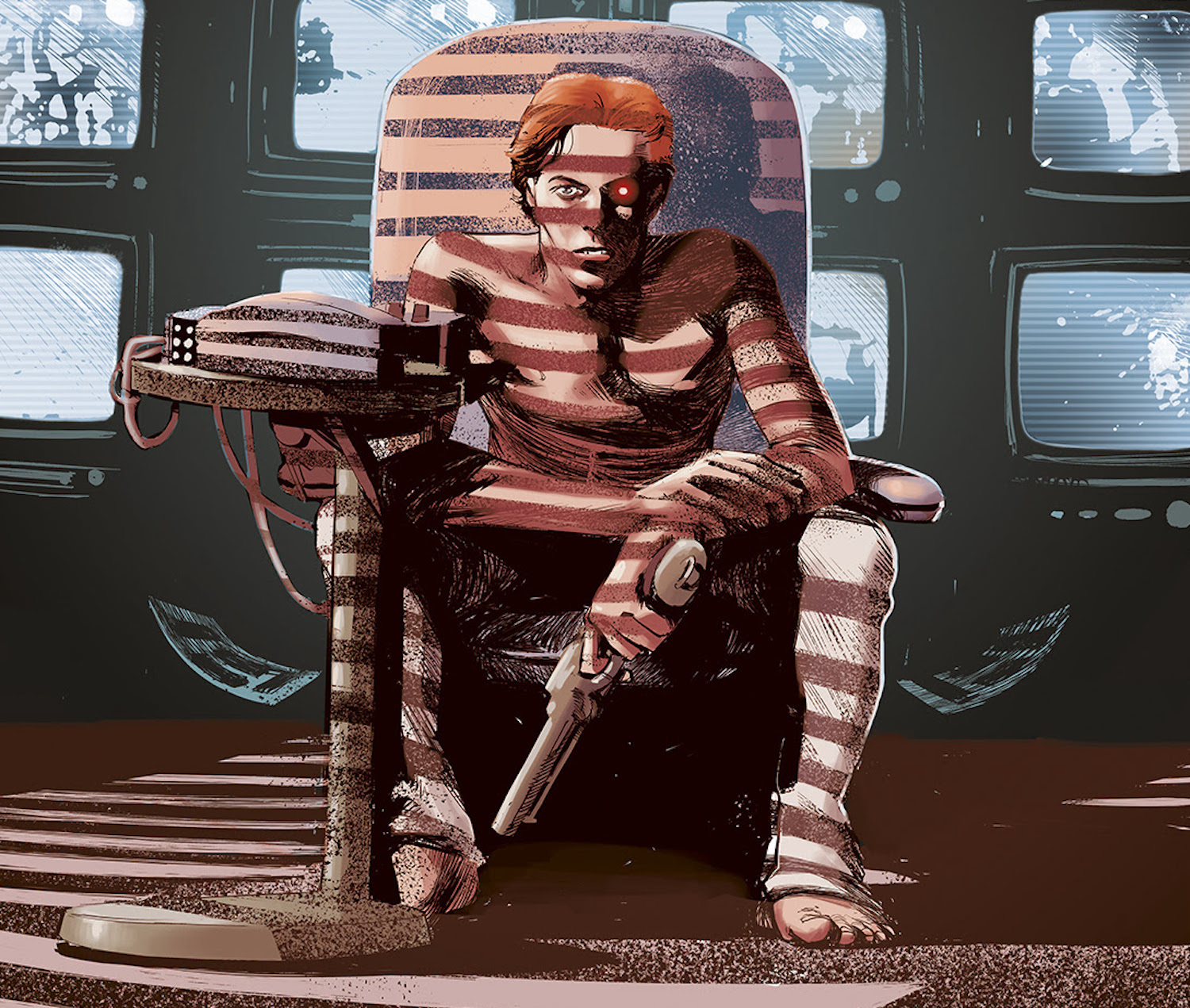 The man who fell to earth graphic novel cover press