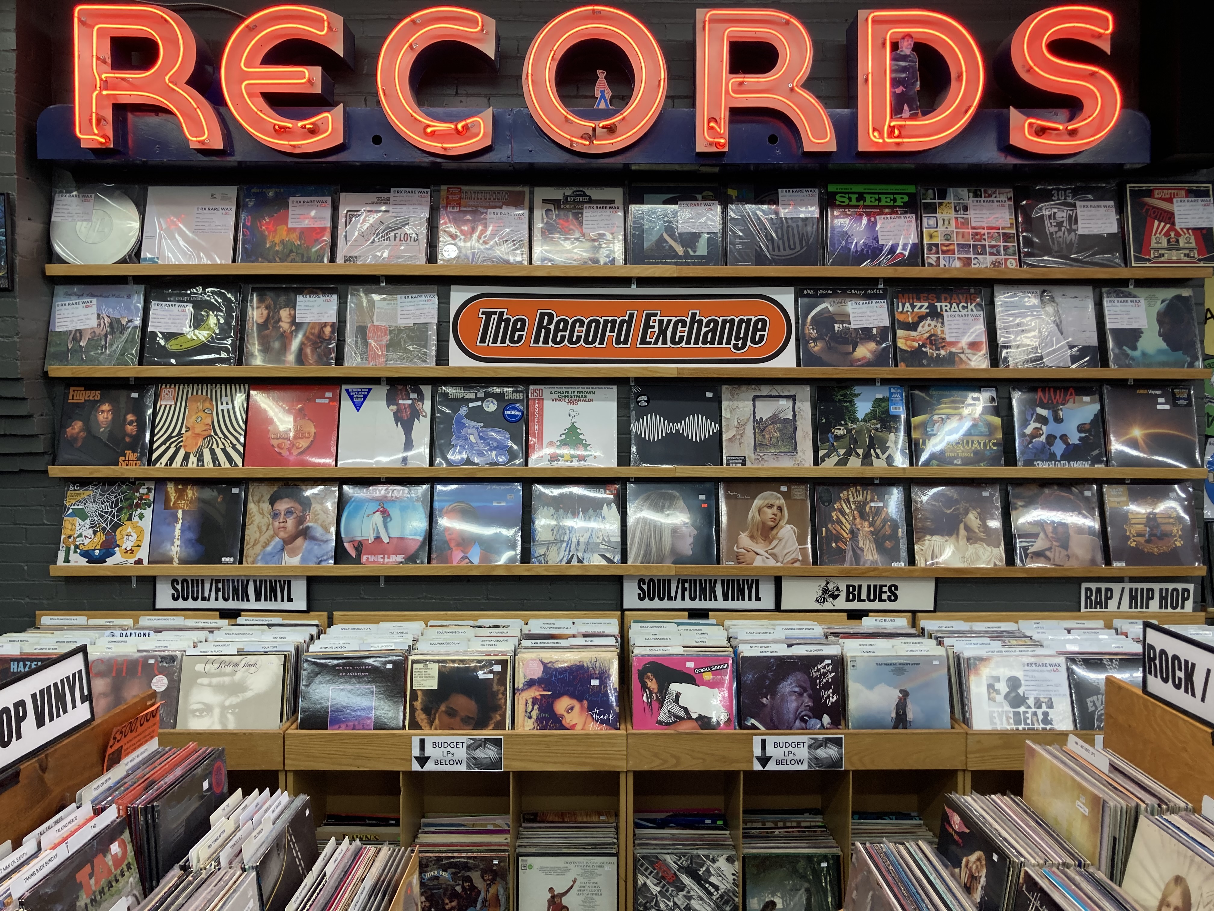 The record exchange record wall