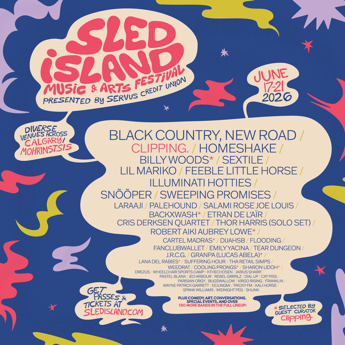 Sled Island line-up poster