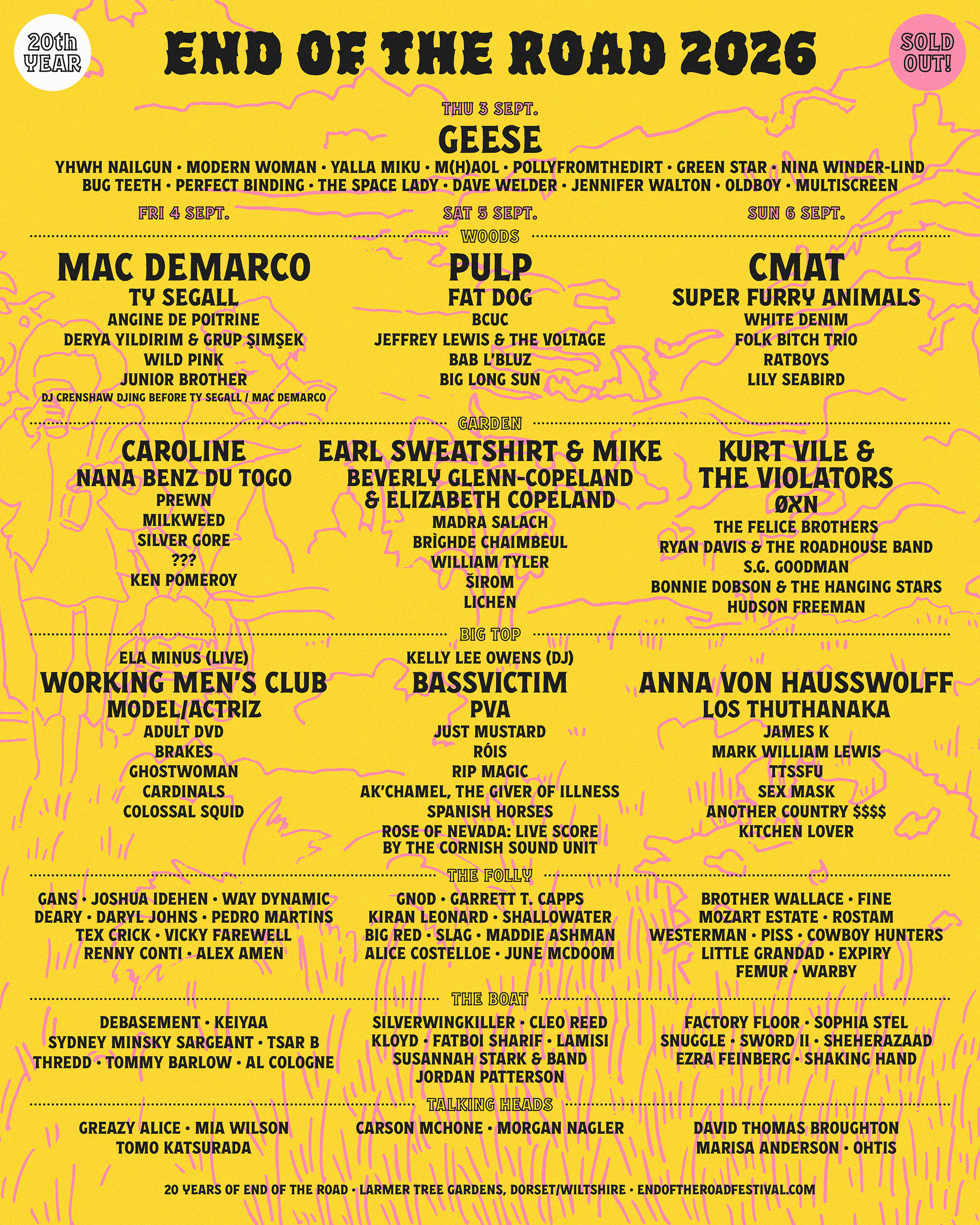 End Of The Road Festival Day Splits