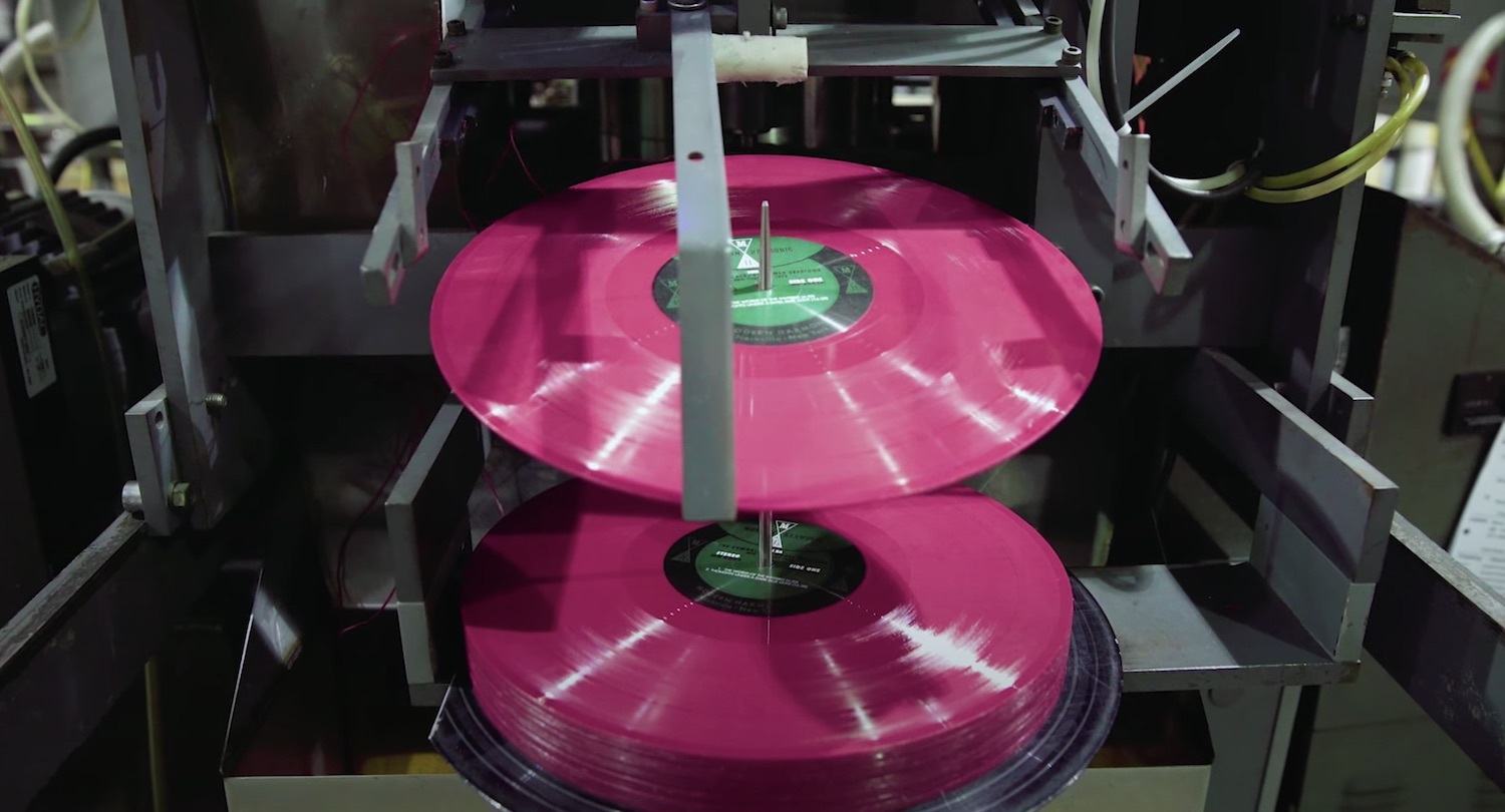 Vinyl pressing factory Popular Mechanics youtube