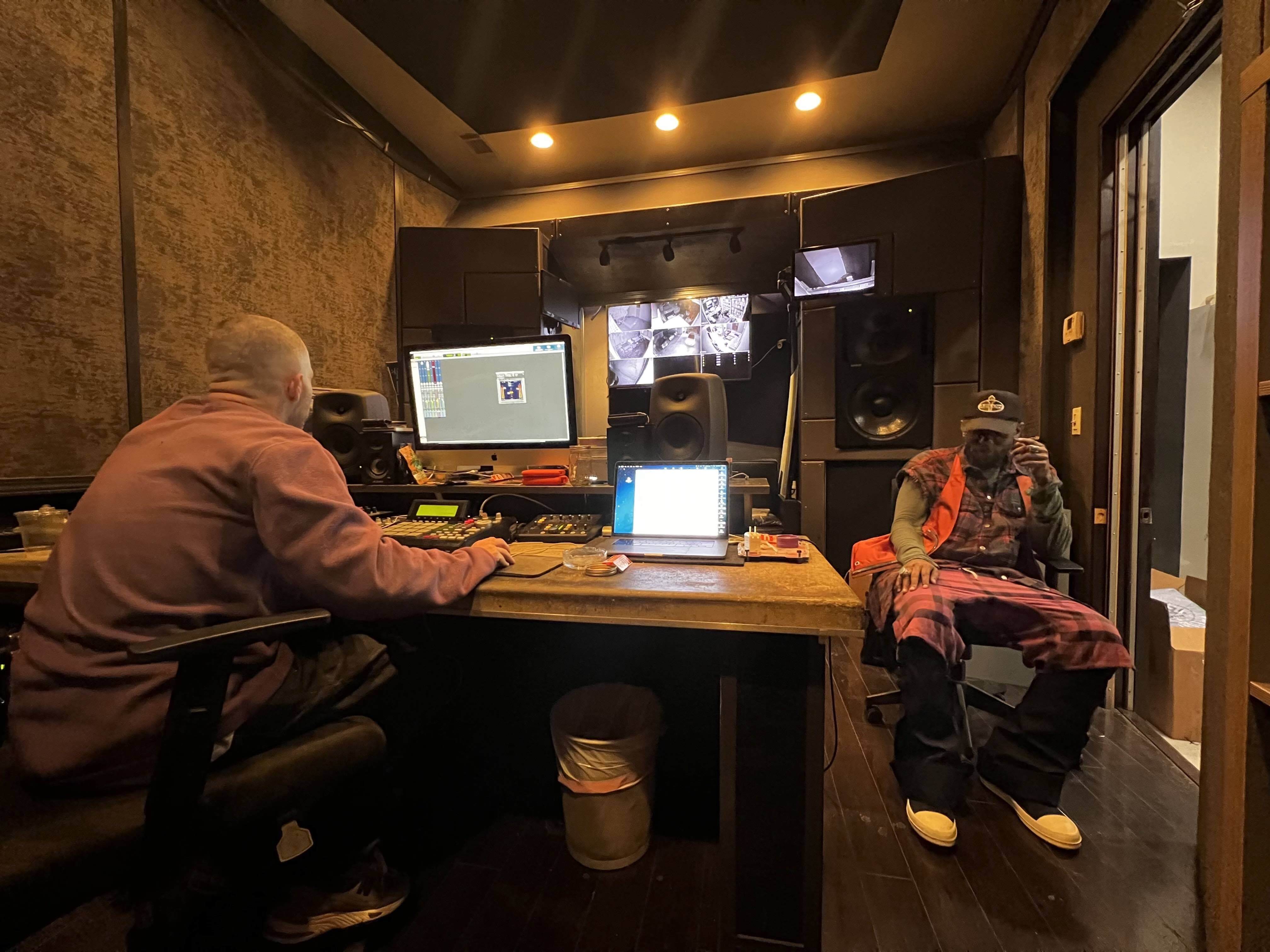 Yasiin bey and Alchemist studio Al back jpg