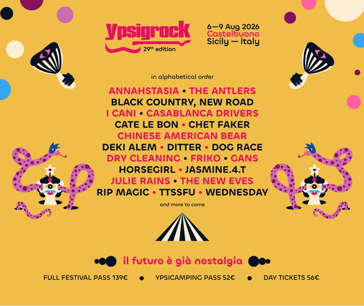 Ypsigrock 2026 festival lineup