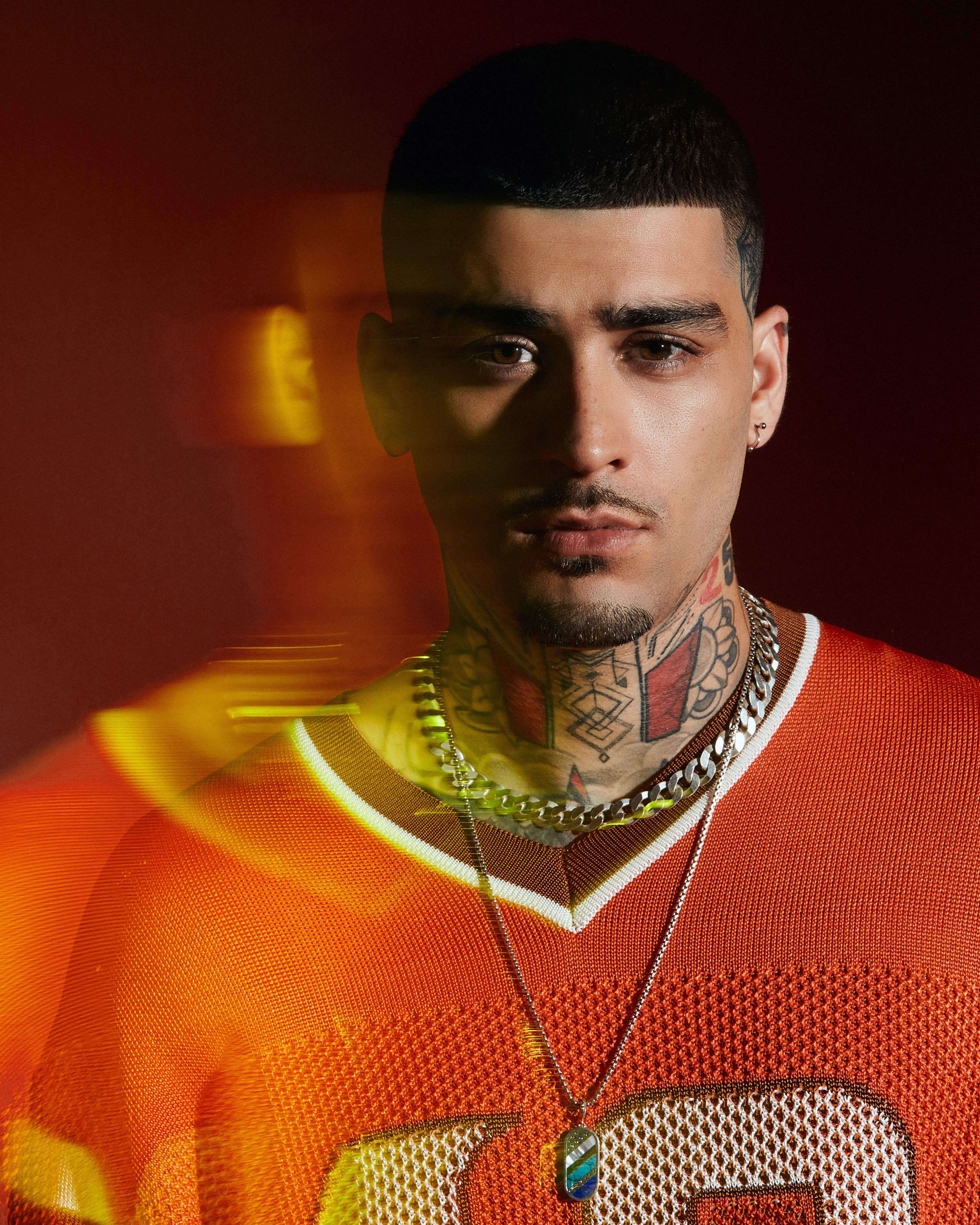 Zayn 2023 red background