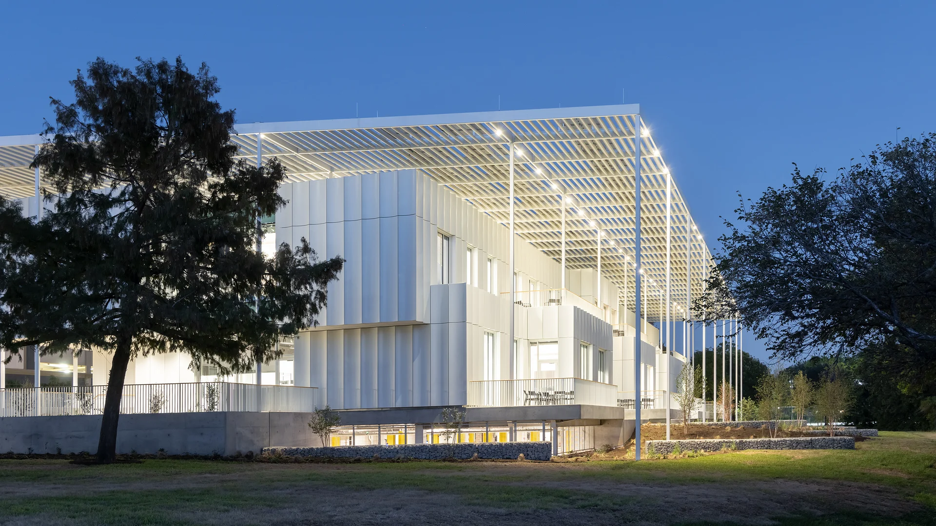 HEI Headquarters night