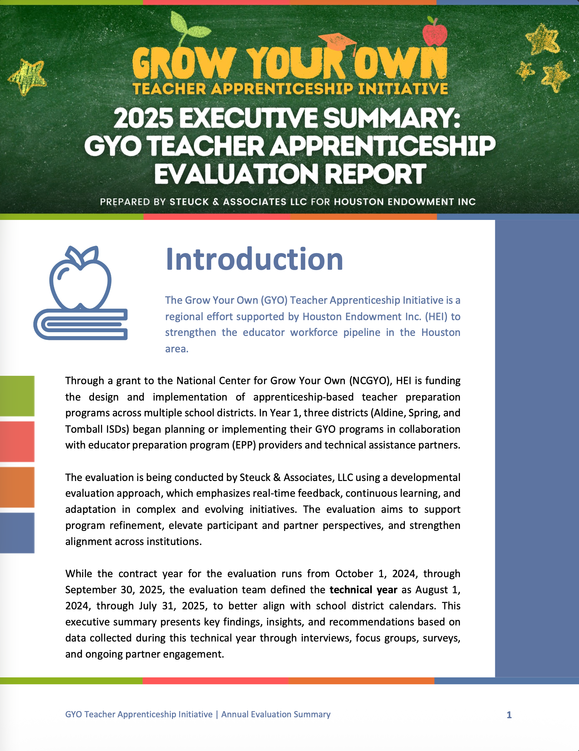 Houston Endowment | Executive Summary: Annual Evaluation Report for…