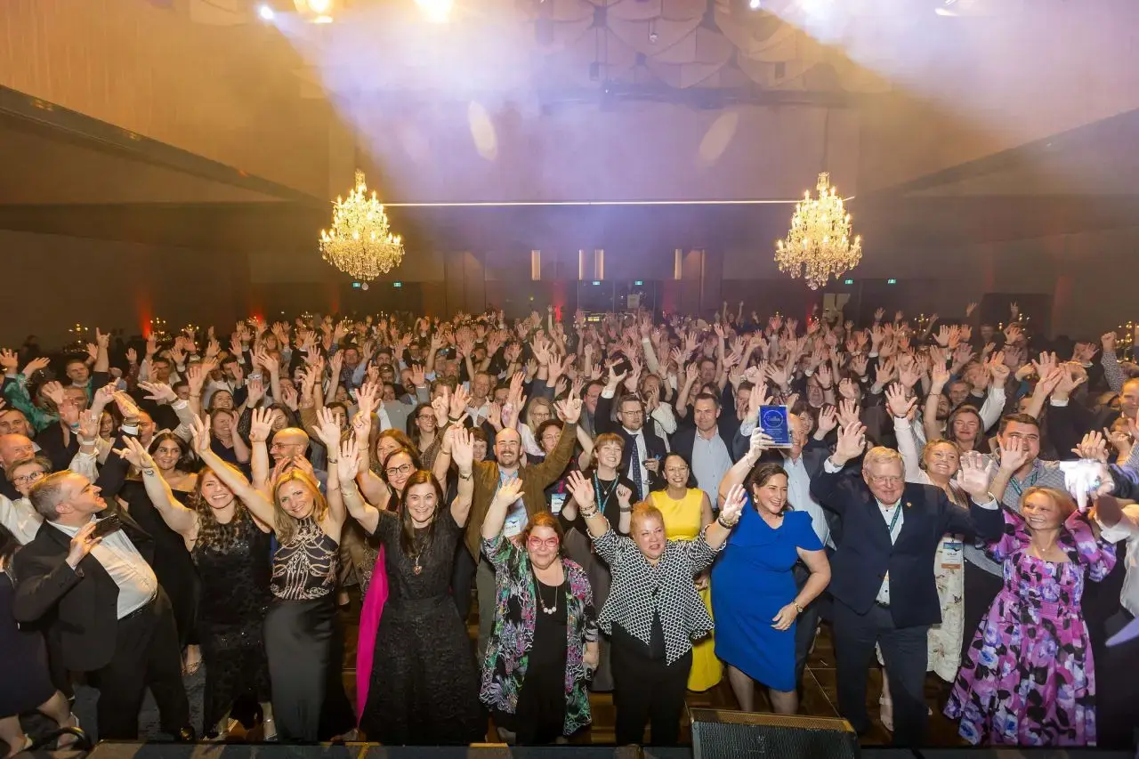 Business Professional Enjoying After Completing the Business Event