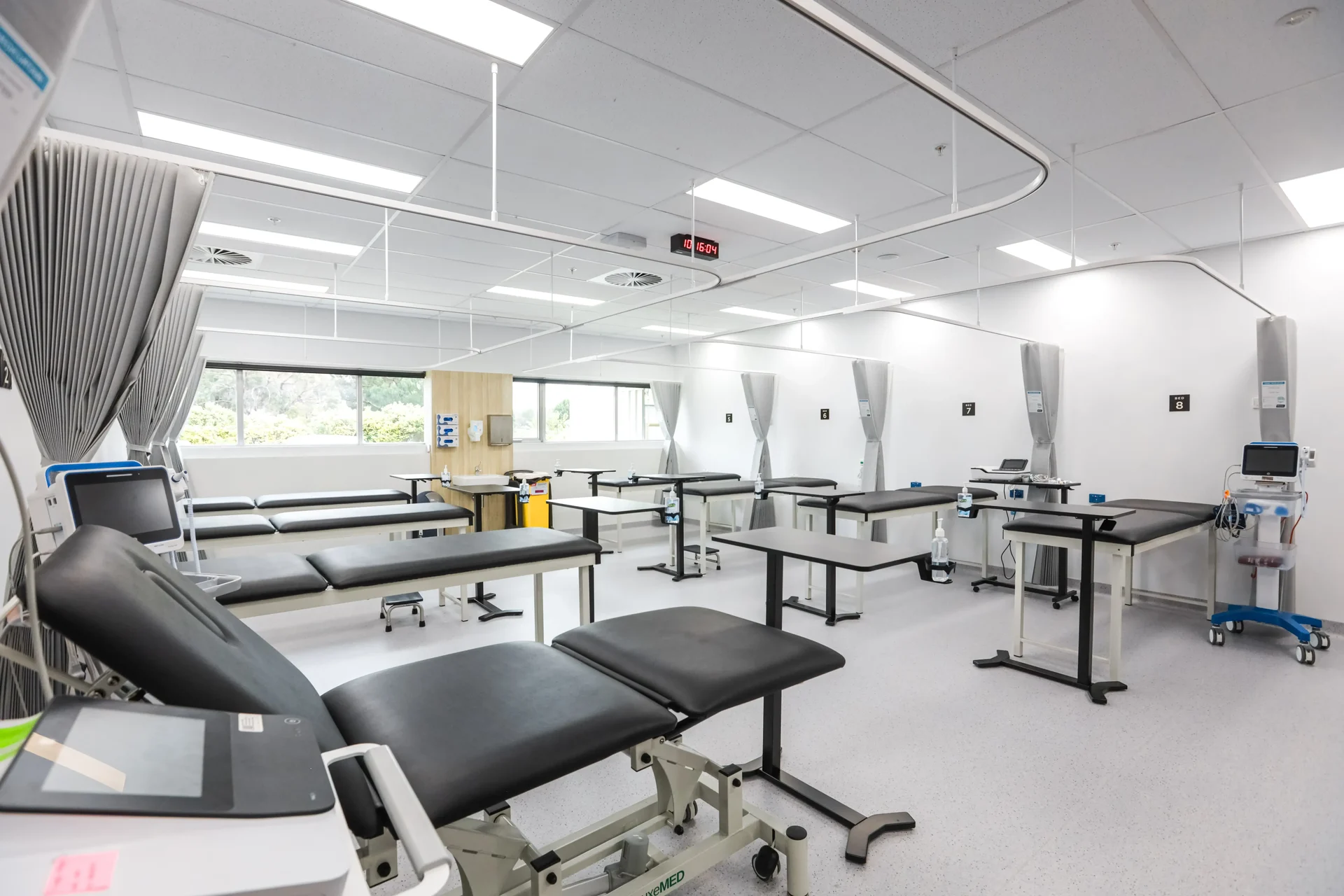 Interior of Pharmacy with Bed