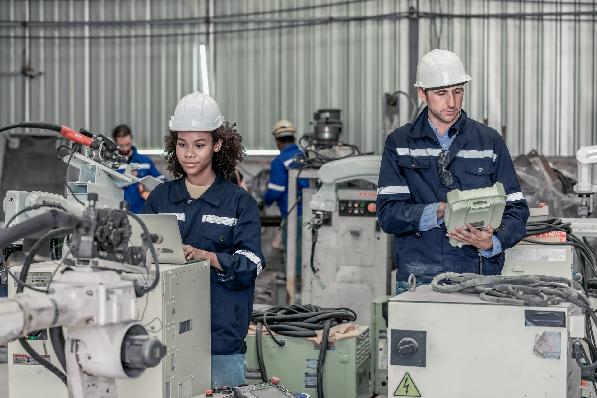 Robotics supervisor mentors trainee in automation 2025 01 09 01 26 25 utc