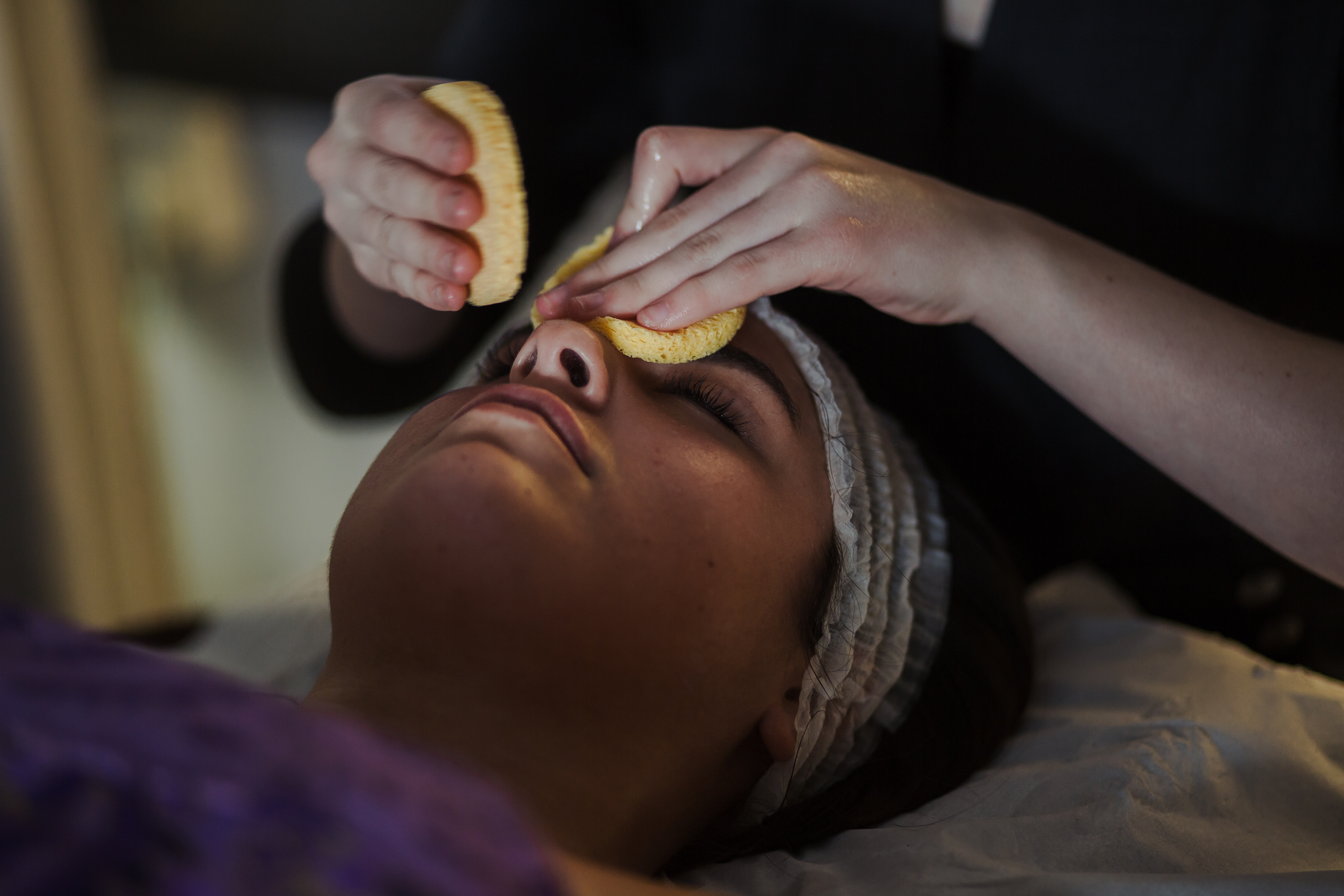Hair and Beauty - Beauty Therapy Student with a Client
