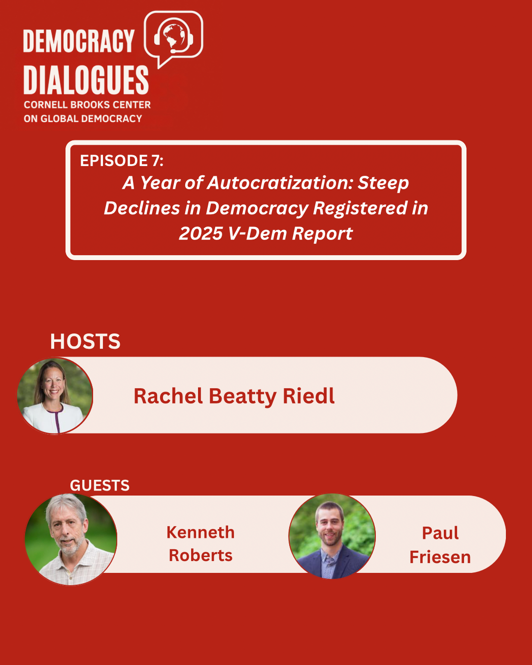 A Year of Autocratization: Steep Declines in Democracy Registered in 2025 V-Dem Report