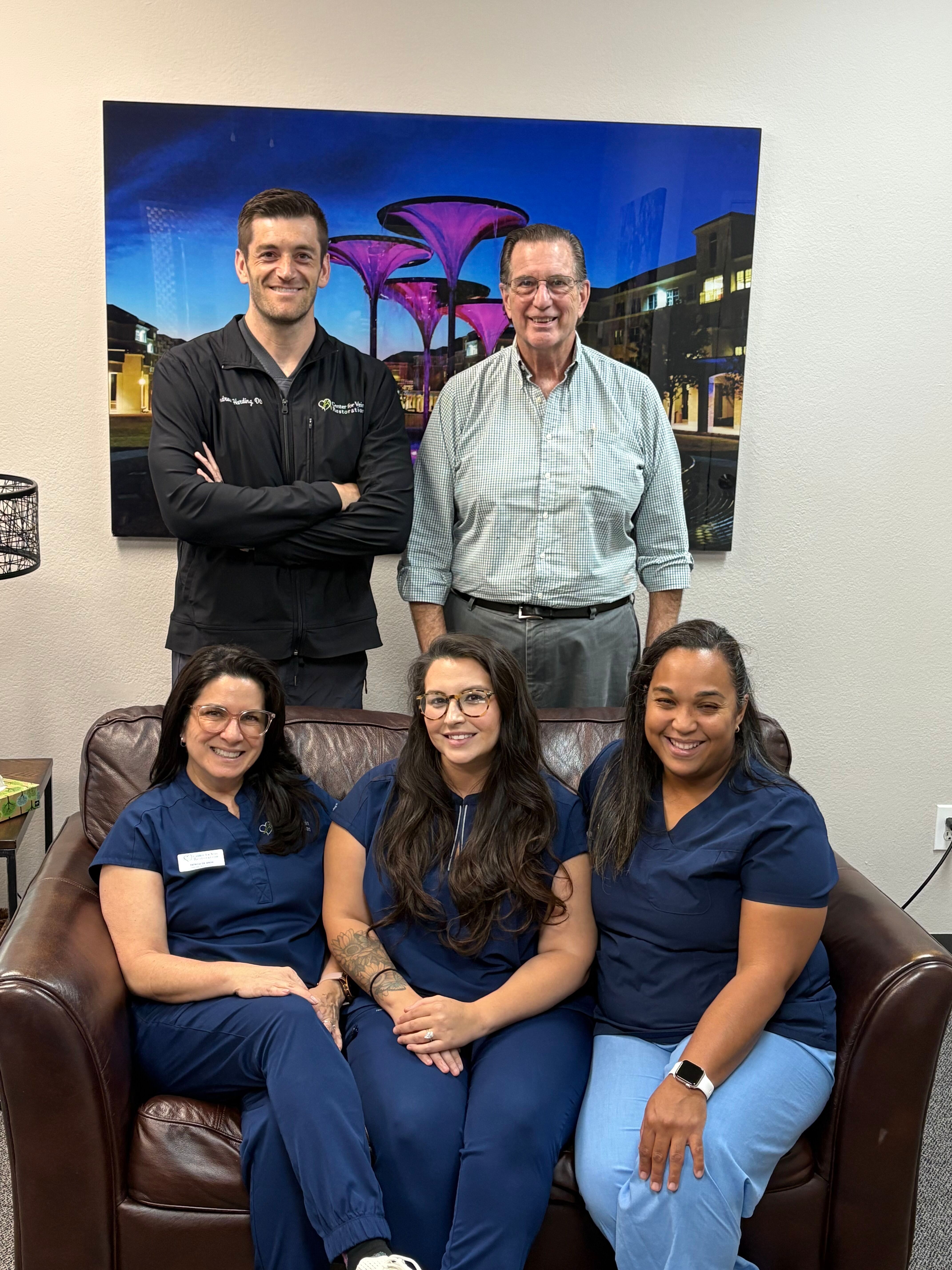 Group Photo of the Team Center for Vein Restoration in Grapevine, texas