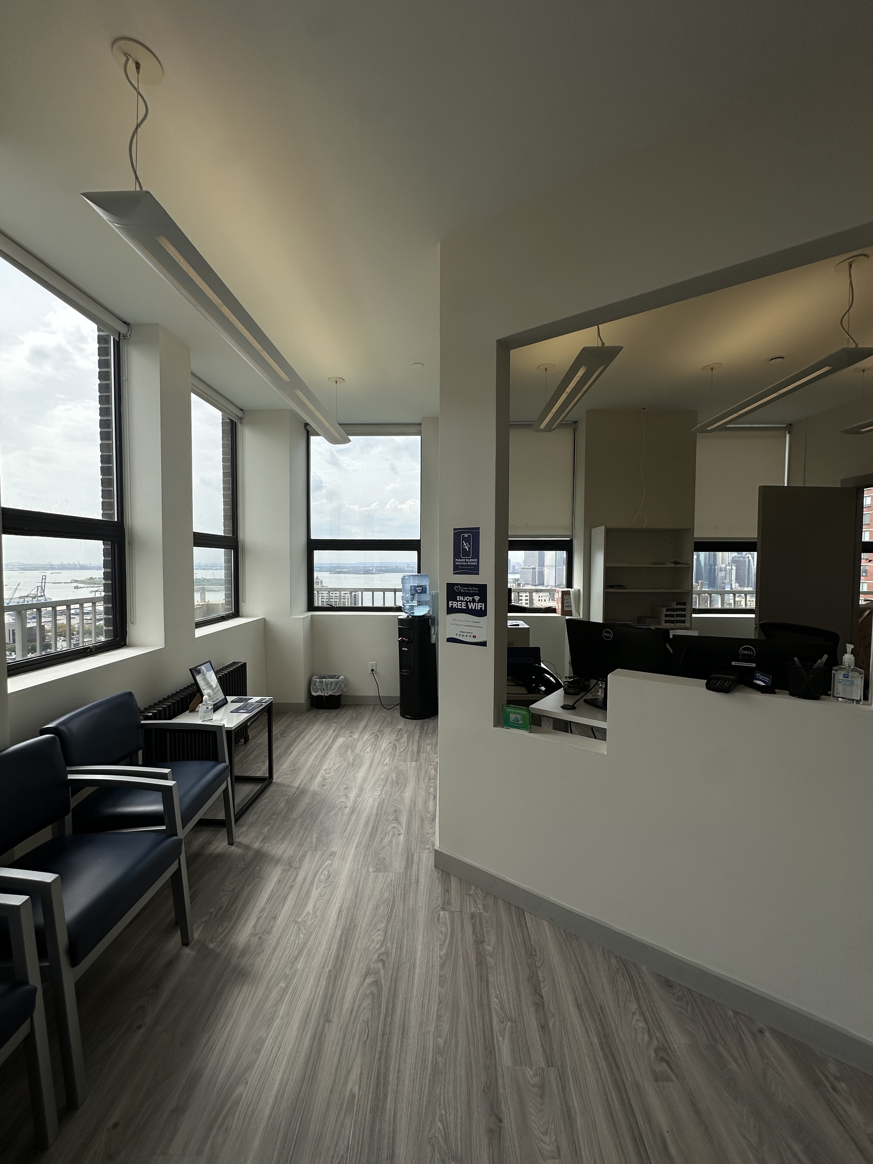 Foto del interior del Center for Vein Restoration en Brooklyn, Nueva York.