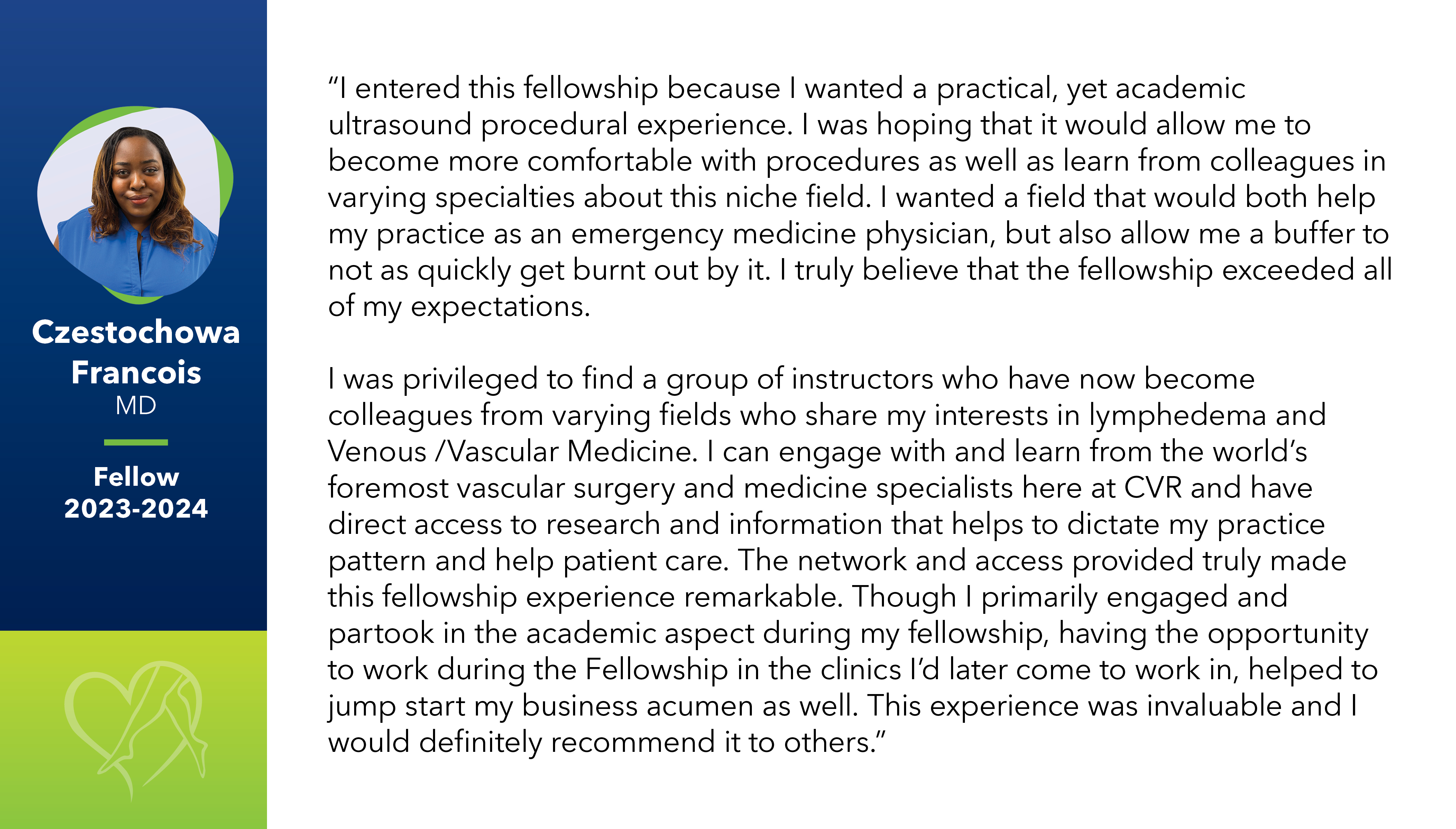 Fellow Testimonial Czestochowa Francois