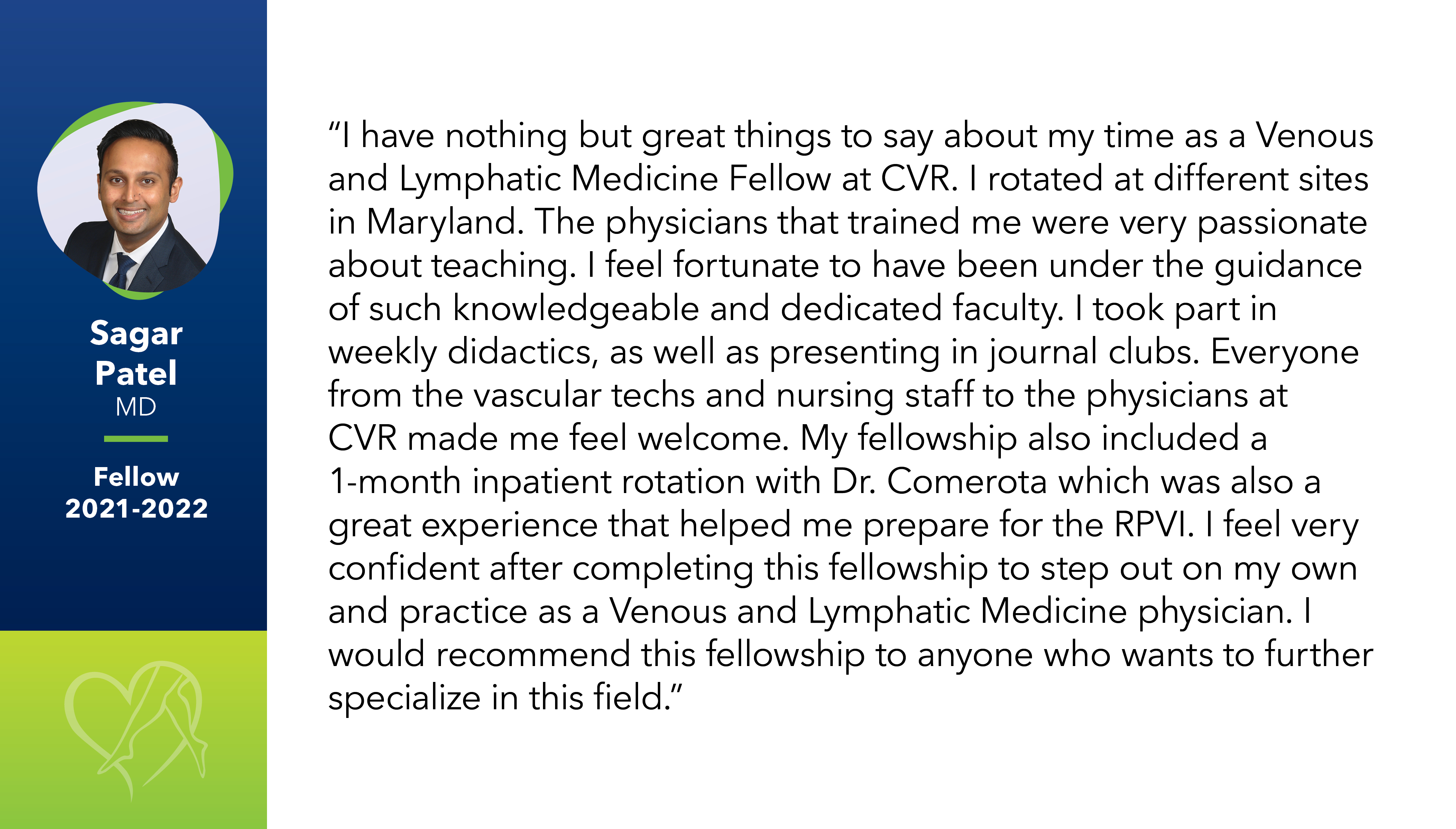 Fellow Testimonial Sagar Patel