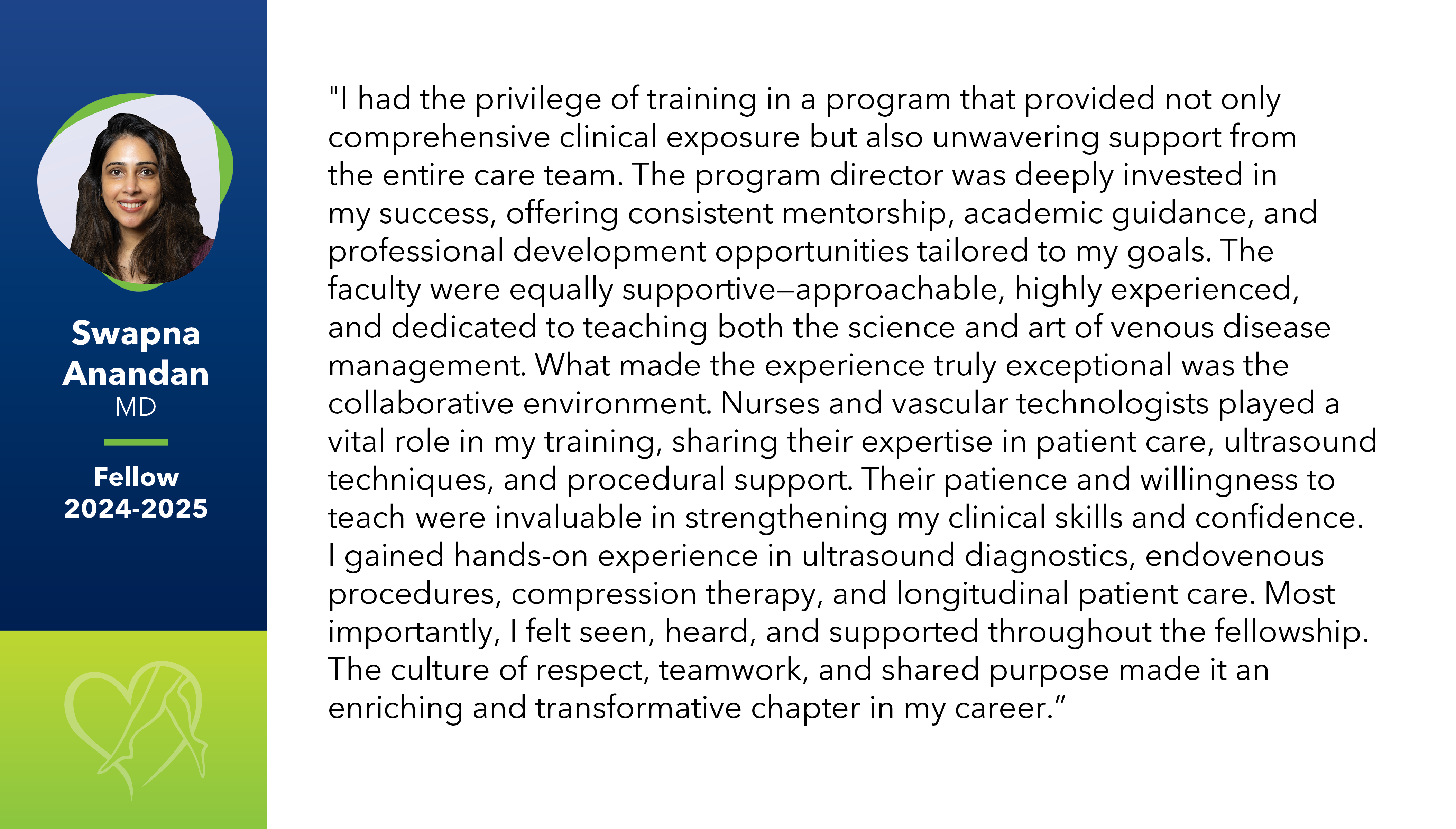 Fellow Testimonial Swapna Anandan