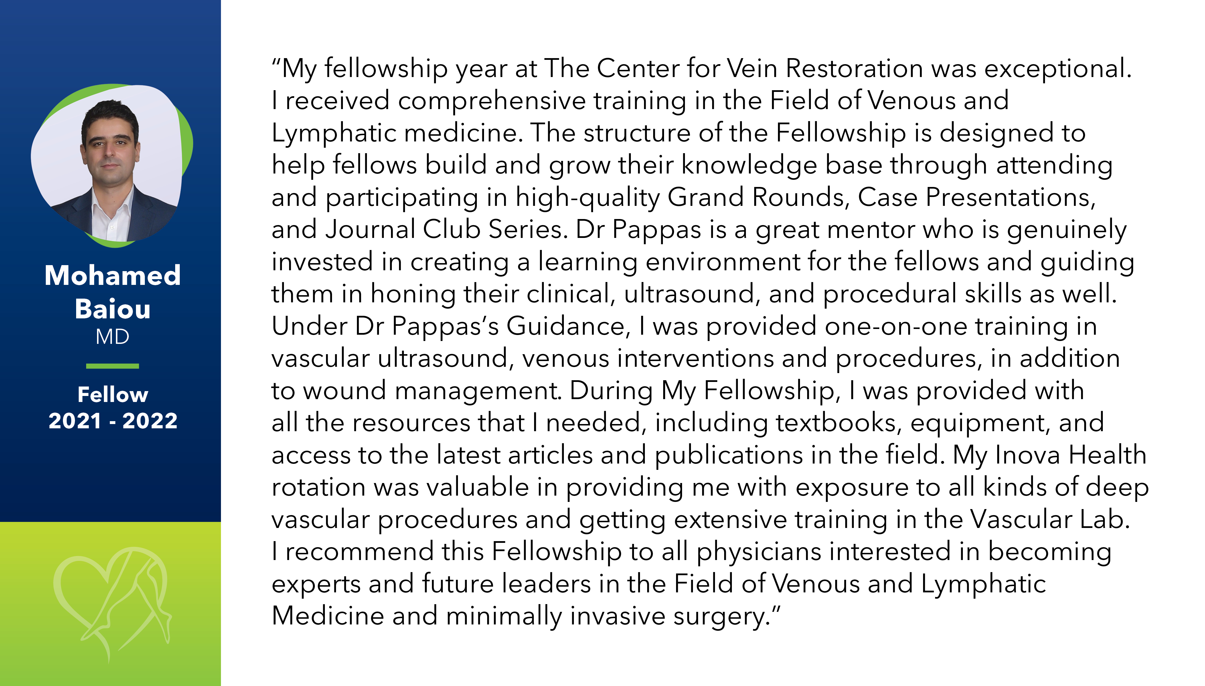 Fellow Testimonials Dr Baiou