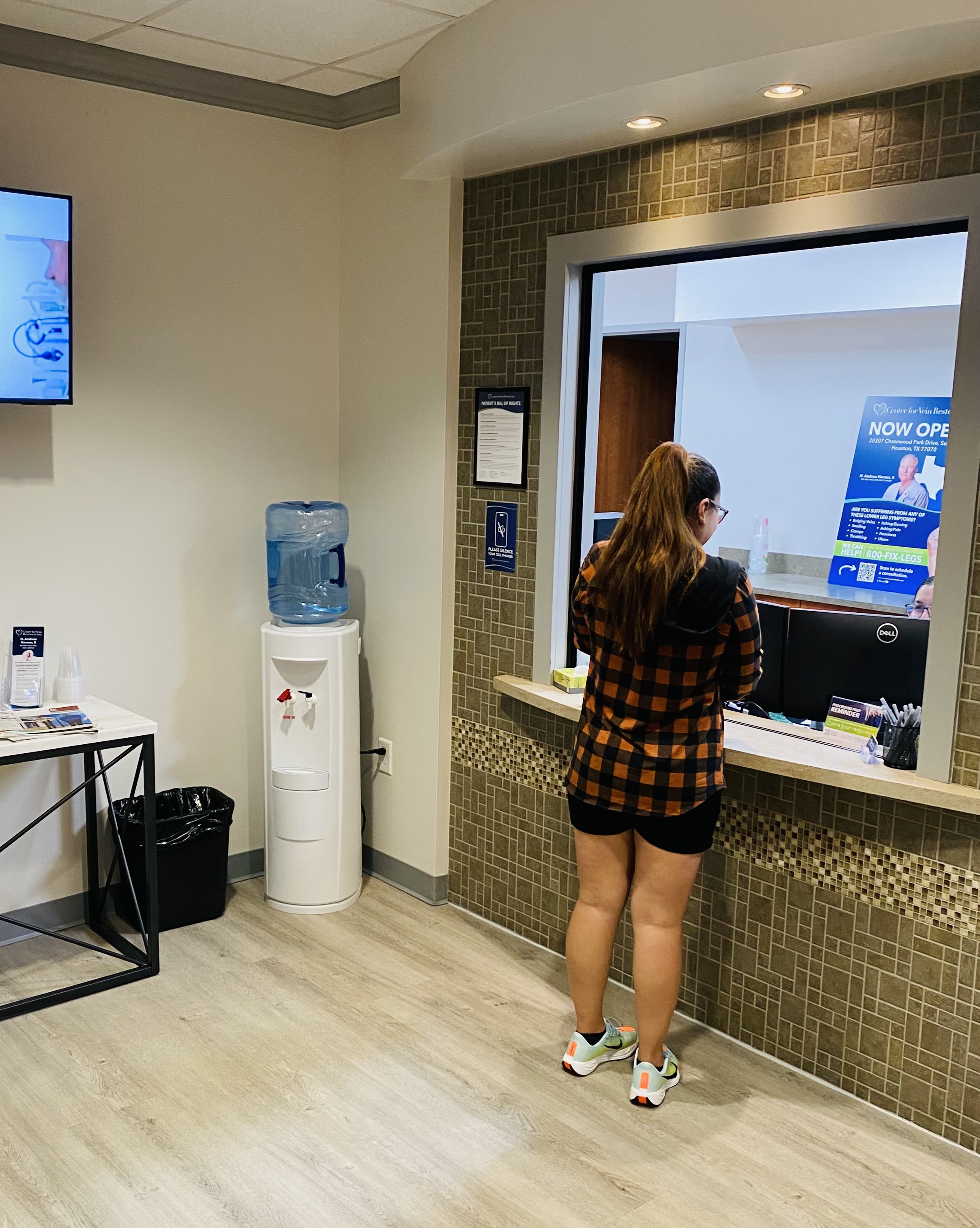 Photo of the reception at Center for Vein Restoration in Houston, texas