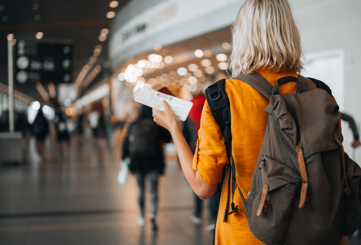 Woman at the airport