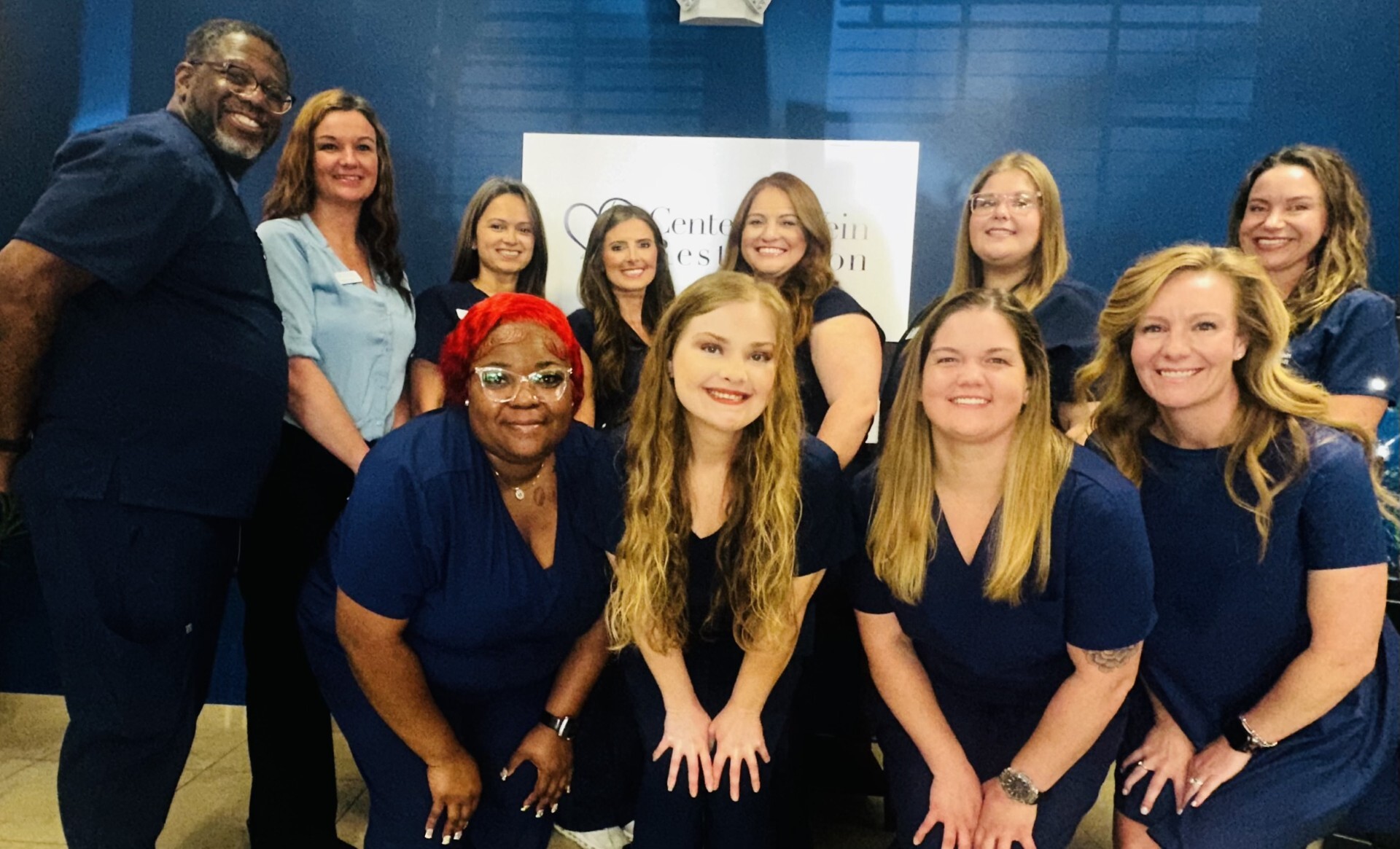 Group photo of the team at Montgomery, Alabama location of Center for Vein Restoration