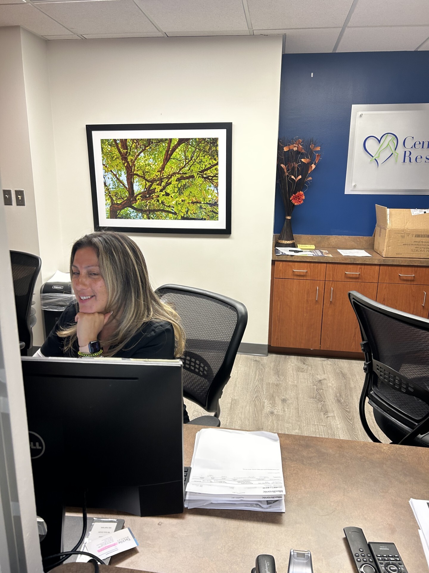 front desk Photo of the Center for Vein Restoration in Fair Oaks, Virginia