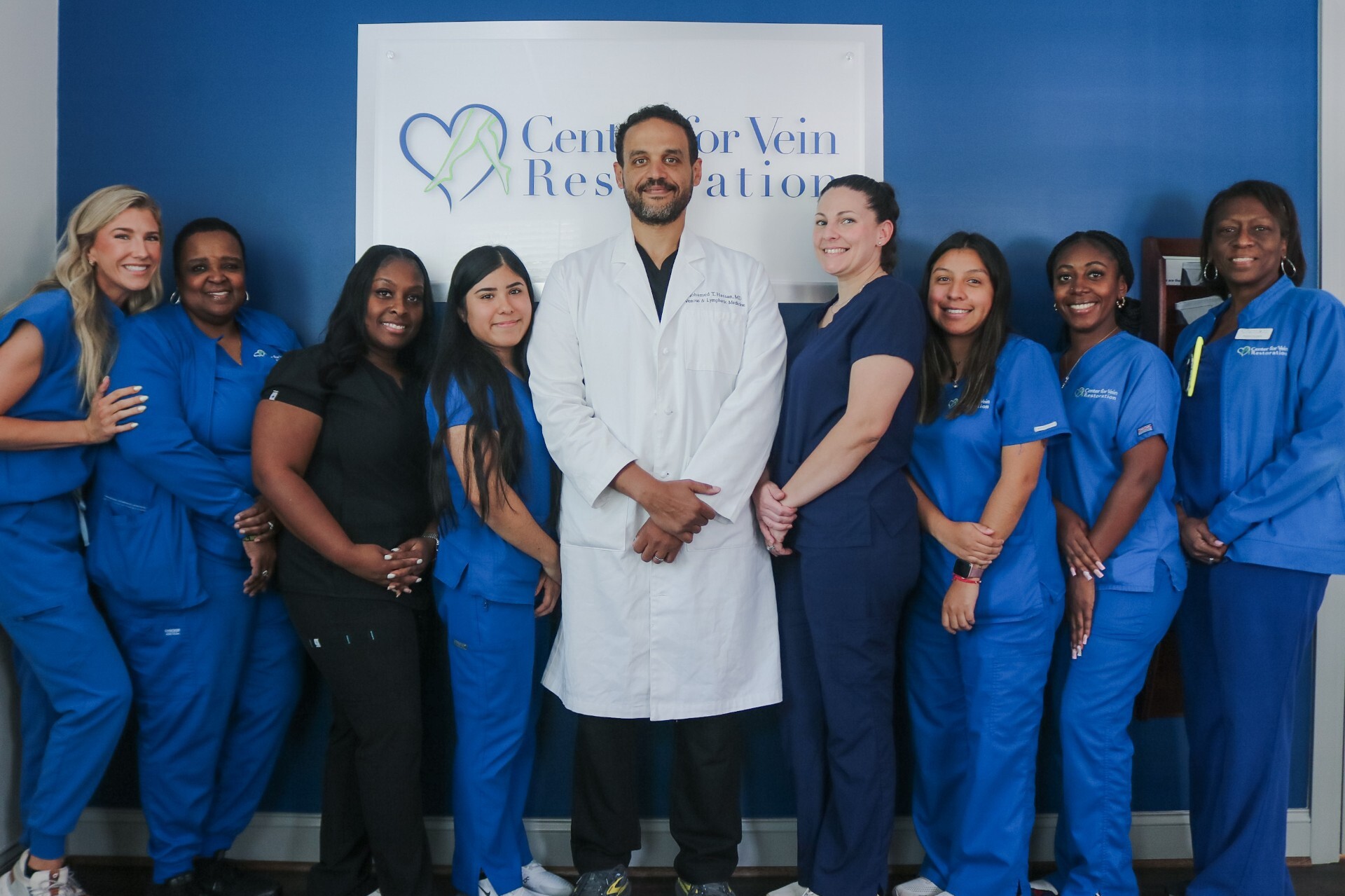 Group photo of the team at Hoover, Alabama location of Center for Vein Restoration