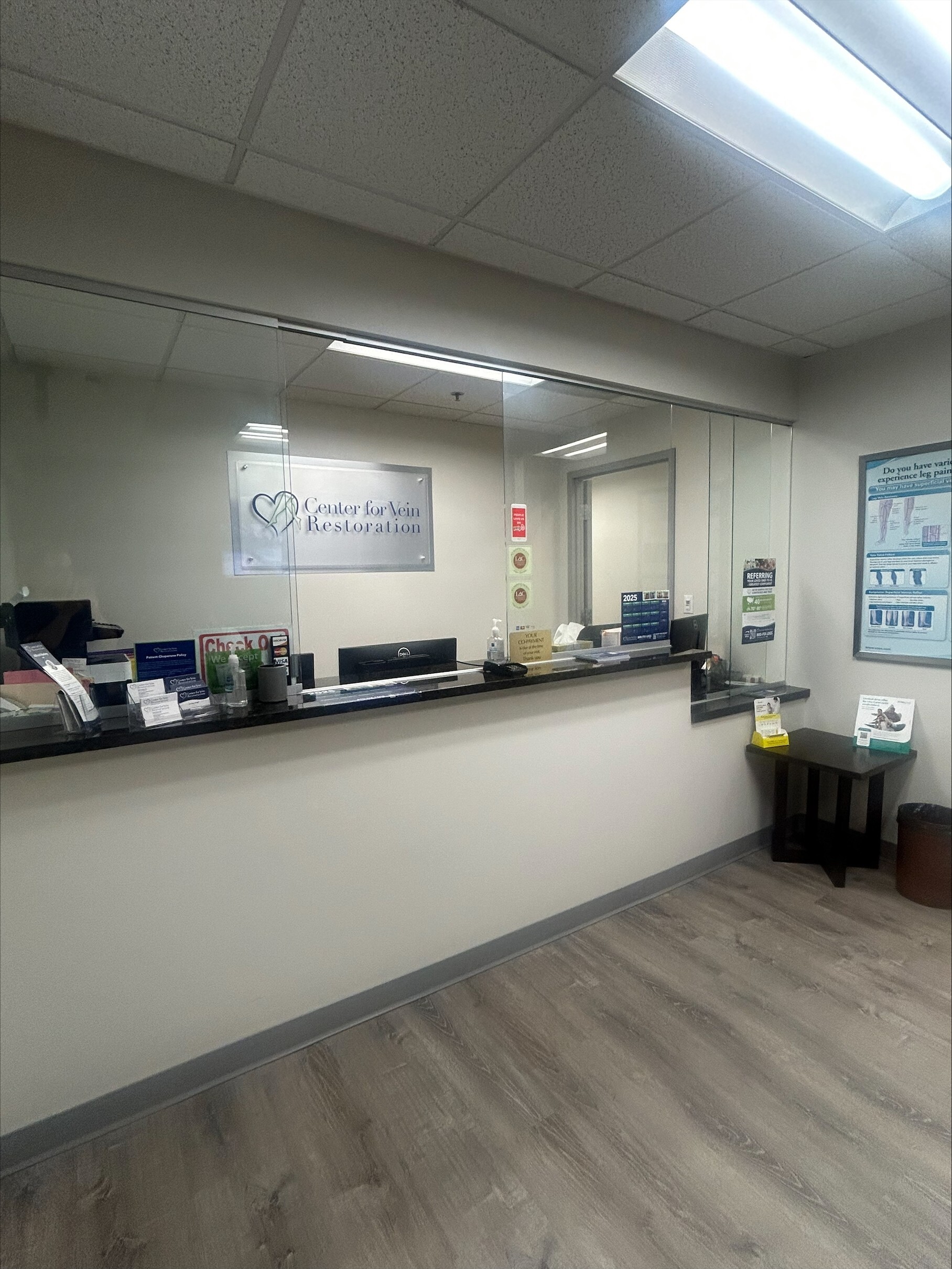 Front desk Photo of the Center for Vein Restoration in McLean, Virginia
